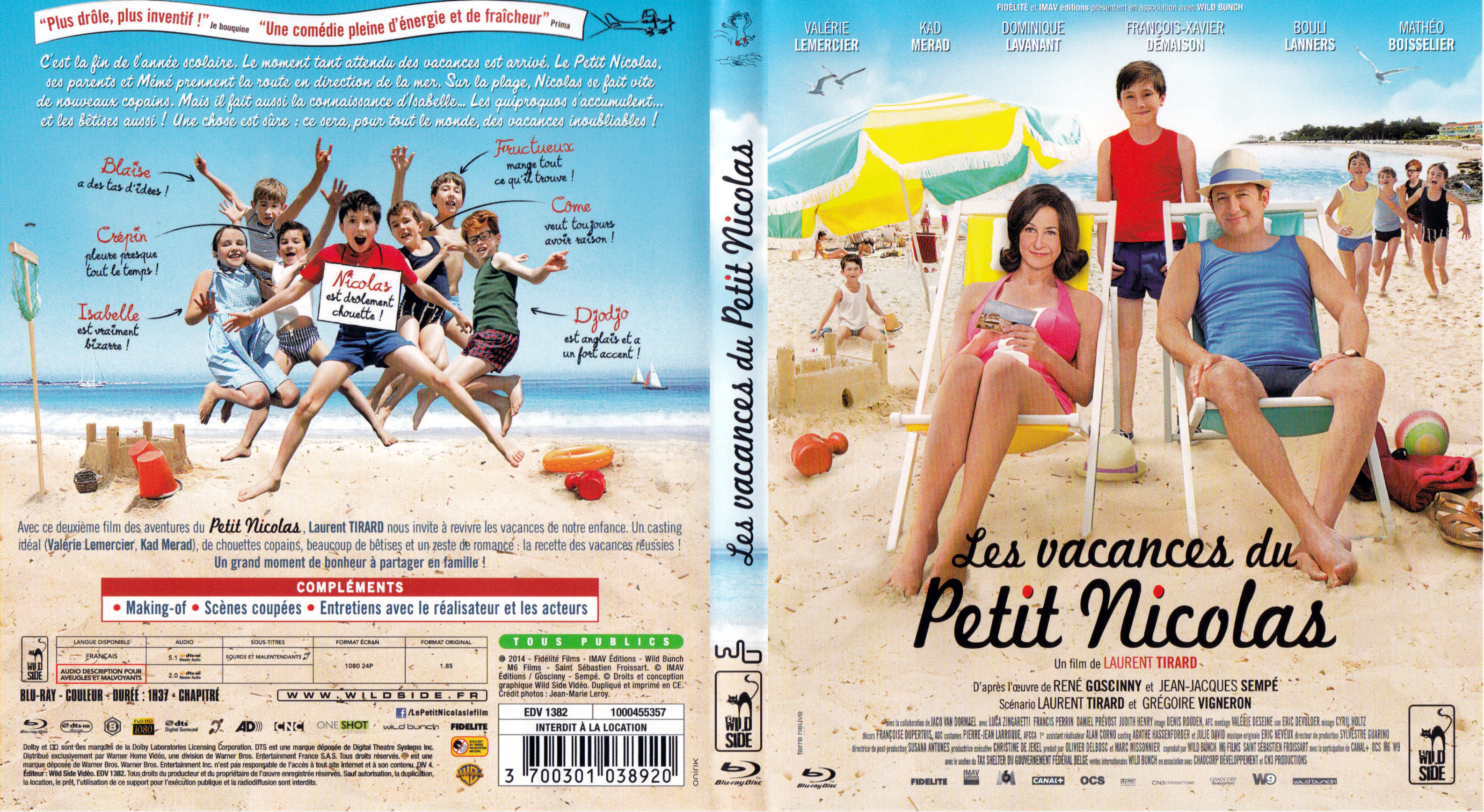 Jaquette DVD Les vacances du Petit Nicolas