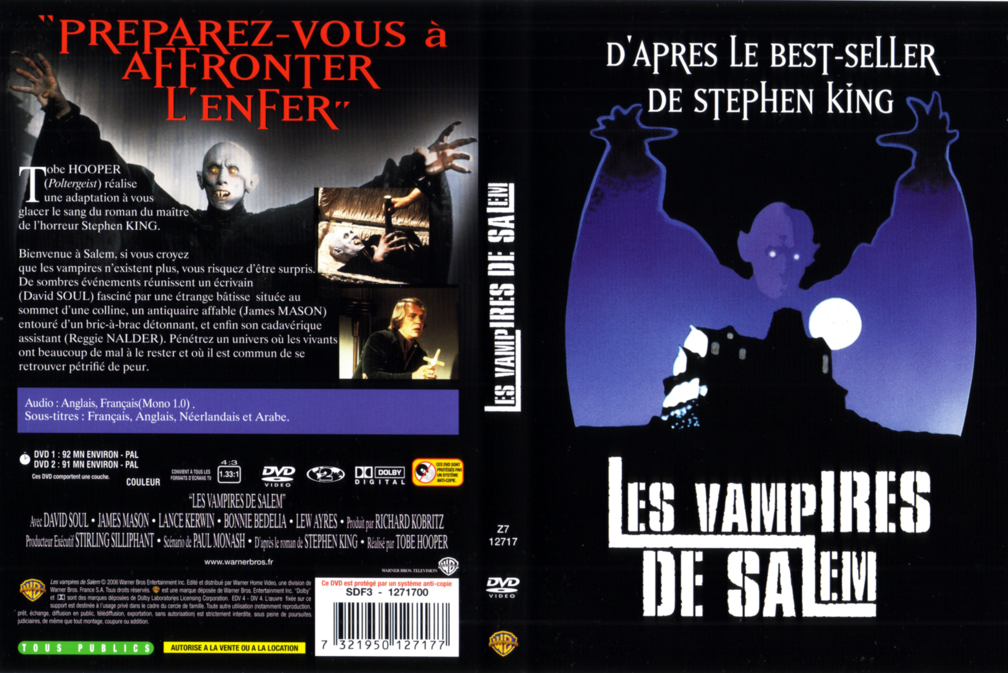 Jaquette DVD Les vampires de salem (1980)