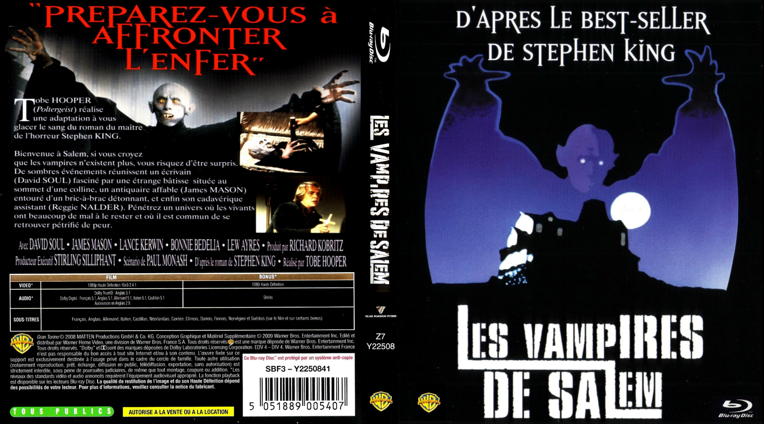 Jaquette DVD Les vampires de salem custom (BLU-RAY)