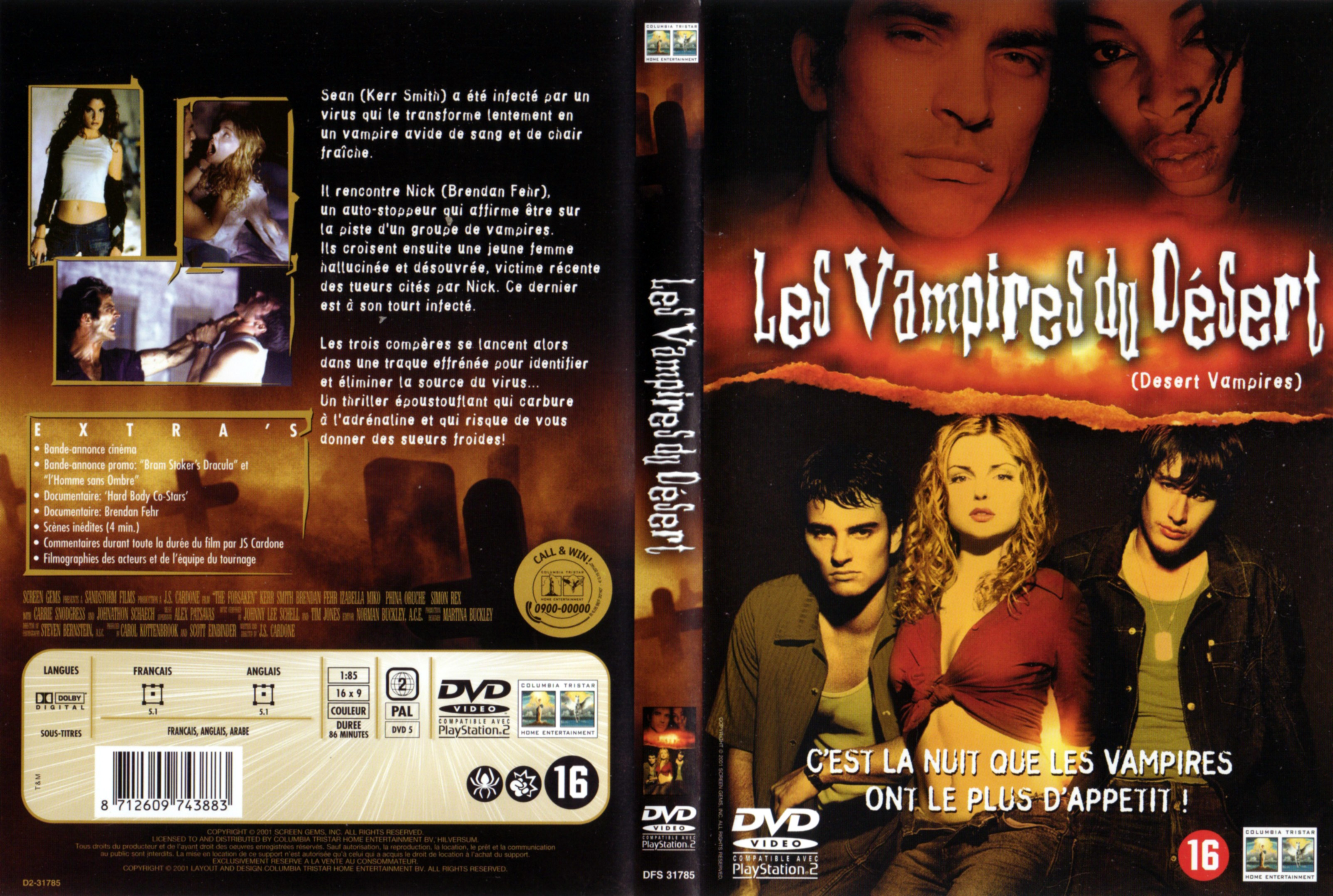 Jaquette DVD Les vampires du dsert v2