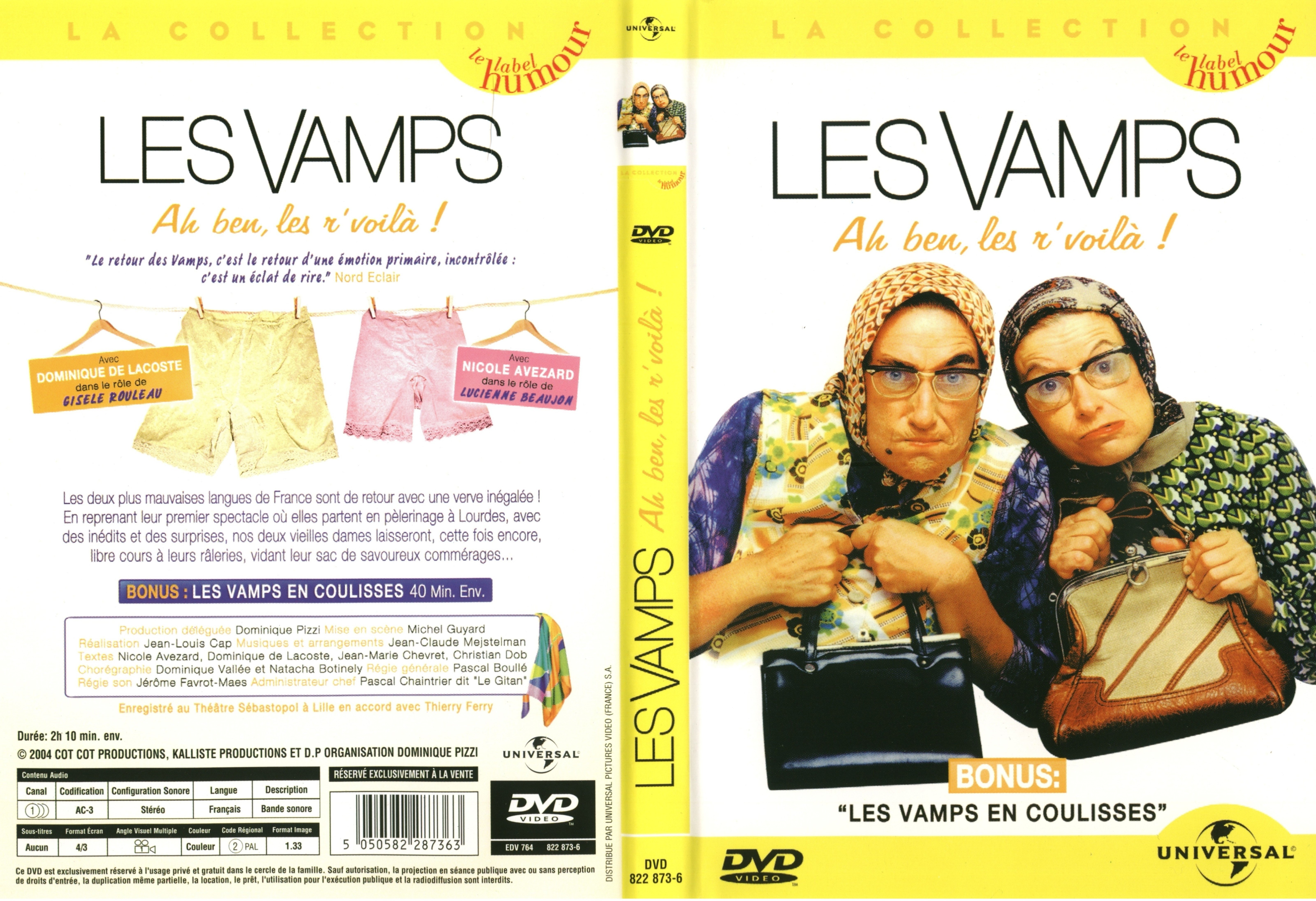 Jaquette DVD Les vamps ah ben les re voila