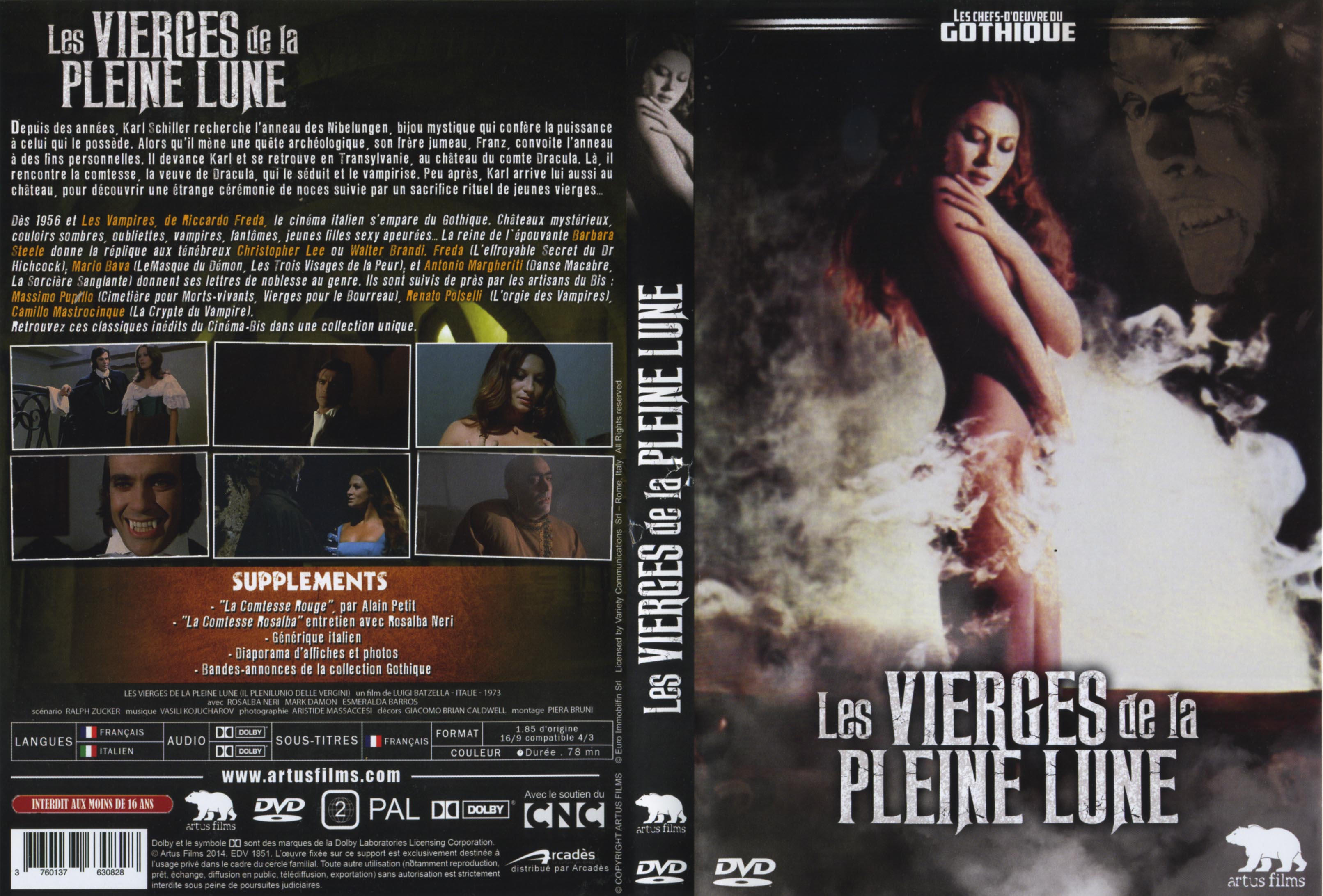 Les Vierges De La Pleine Lune Jaquette DVD de Les vierges de la pleine lune - Cinéma Passion