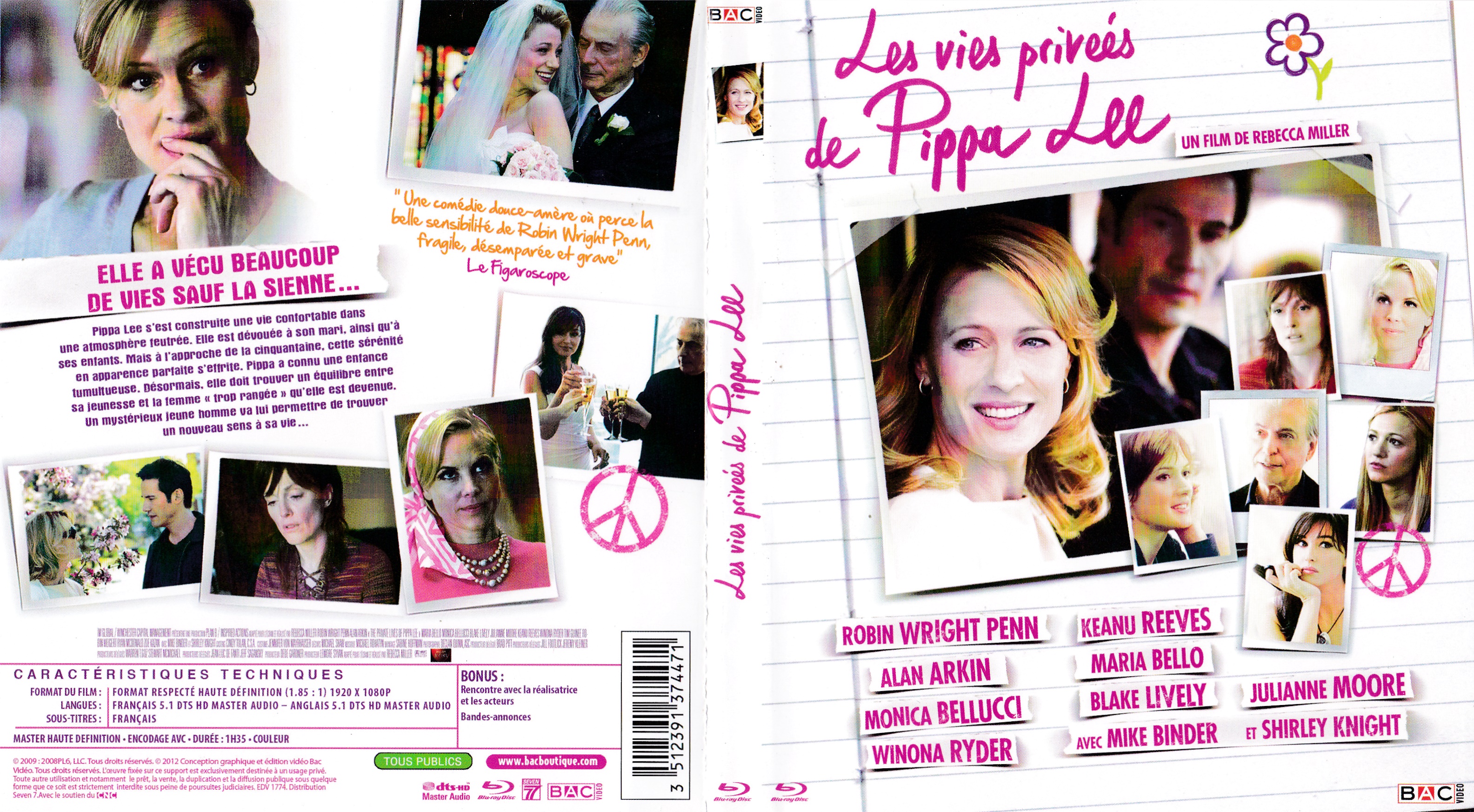 Jaquette DVD Les vies privees de Pippa Lee (BLU-RAY)