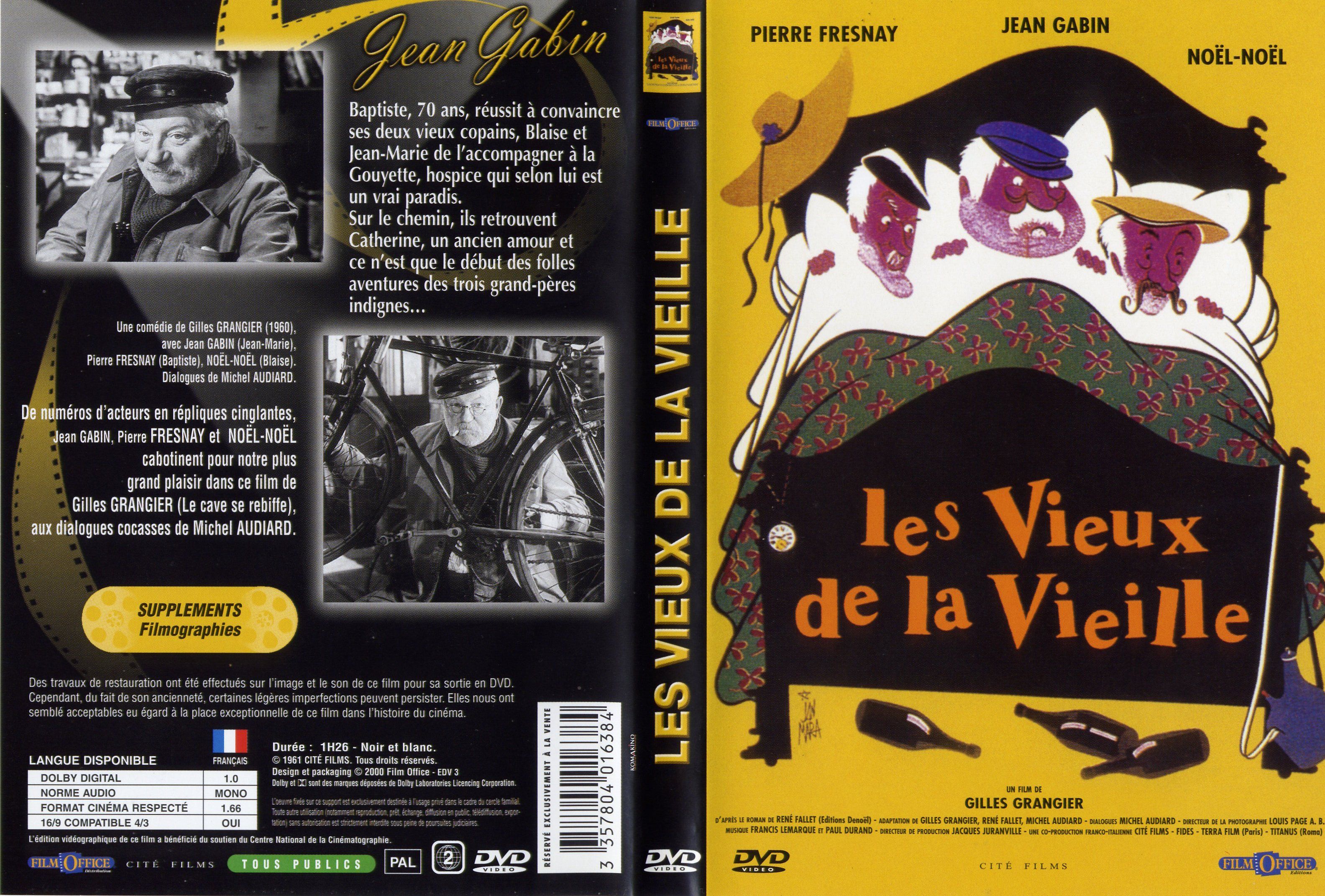 Jaquette DVD Les vieux de la vieille