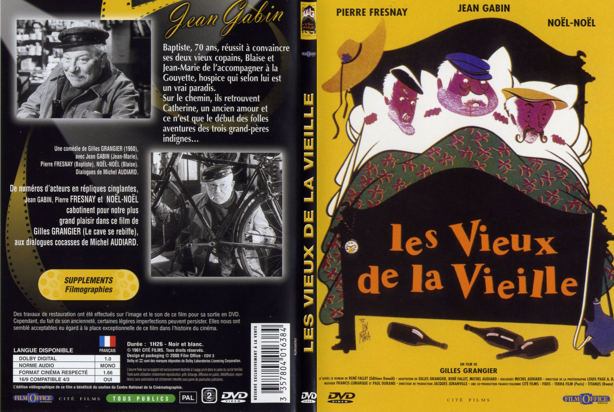 Jaquette DVD Les vieux de la vieille - SLIM