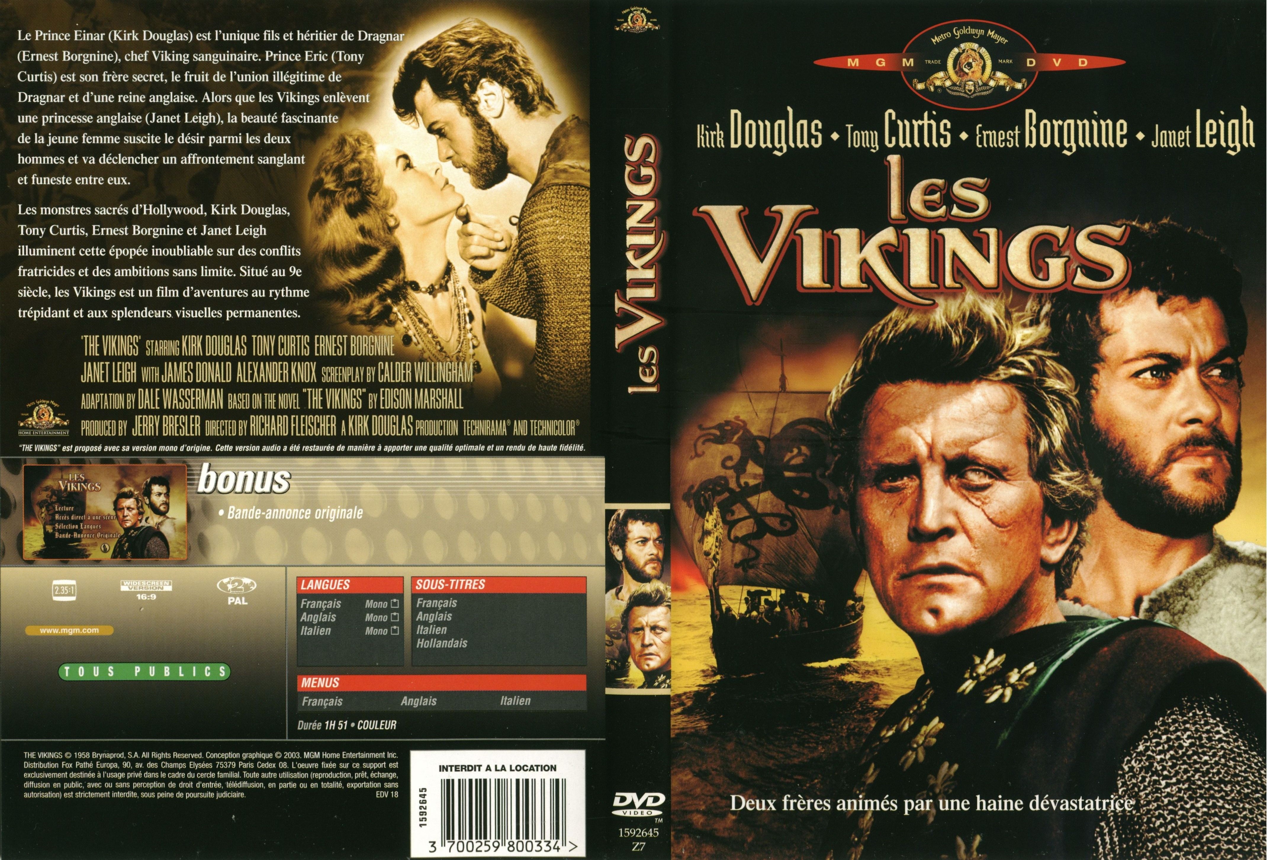 Jaquette DVD Les vikings