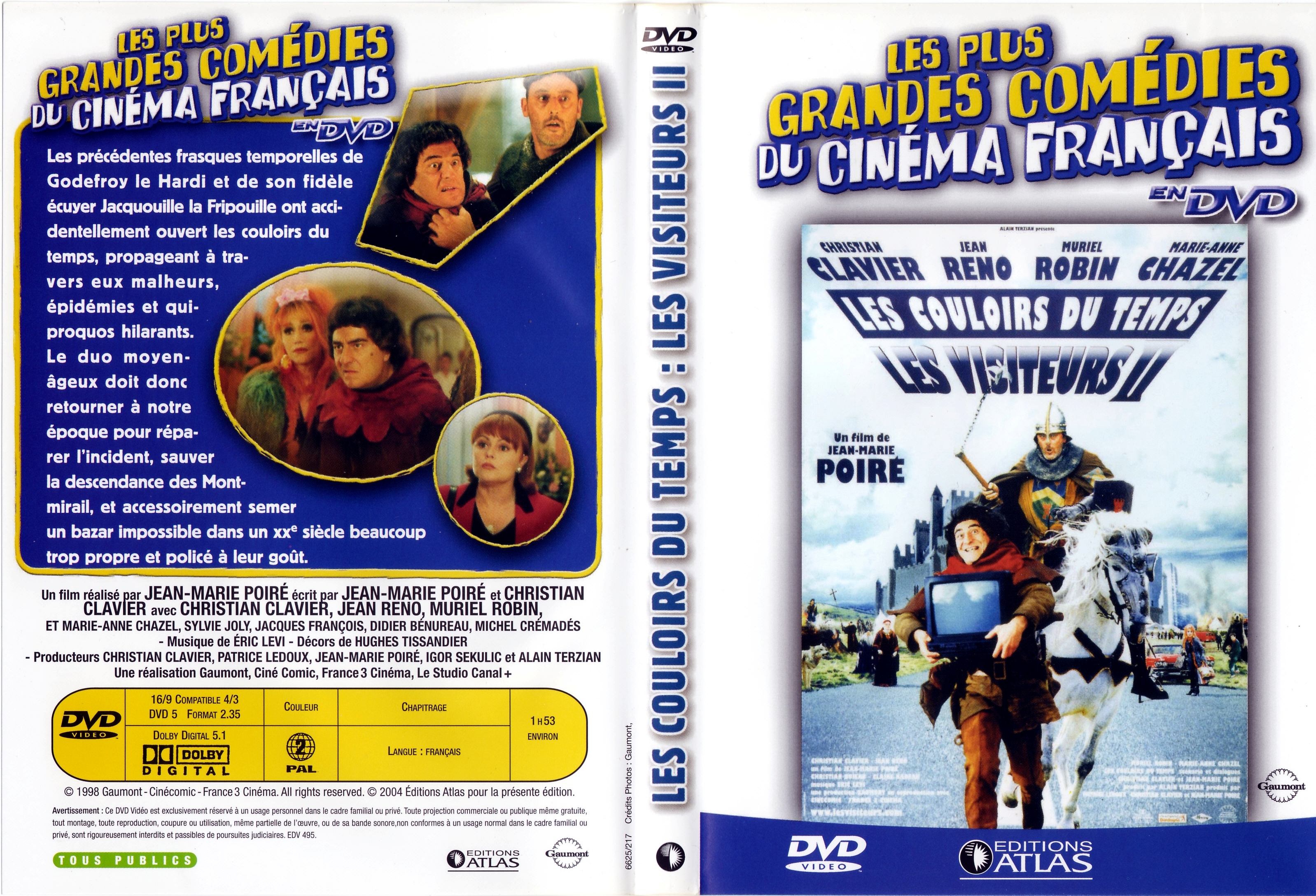 Jaquette DVD Les visiteurs 2