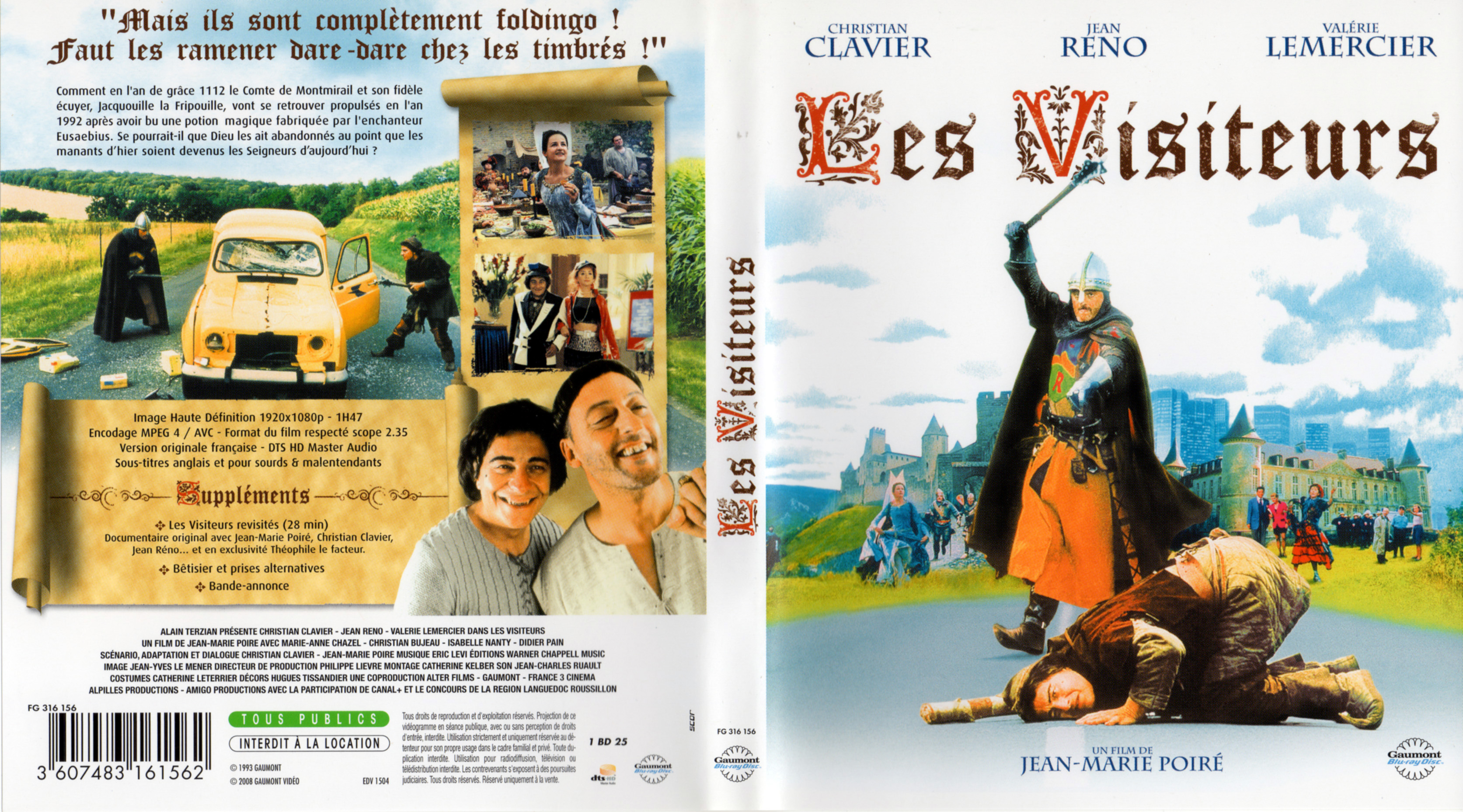 Jaquette DVD Les visiteurs (BLU-RAY)