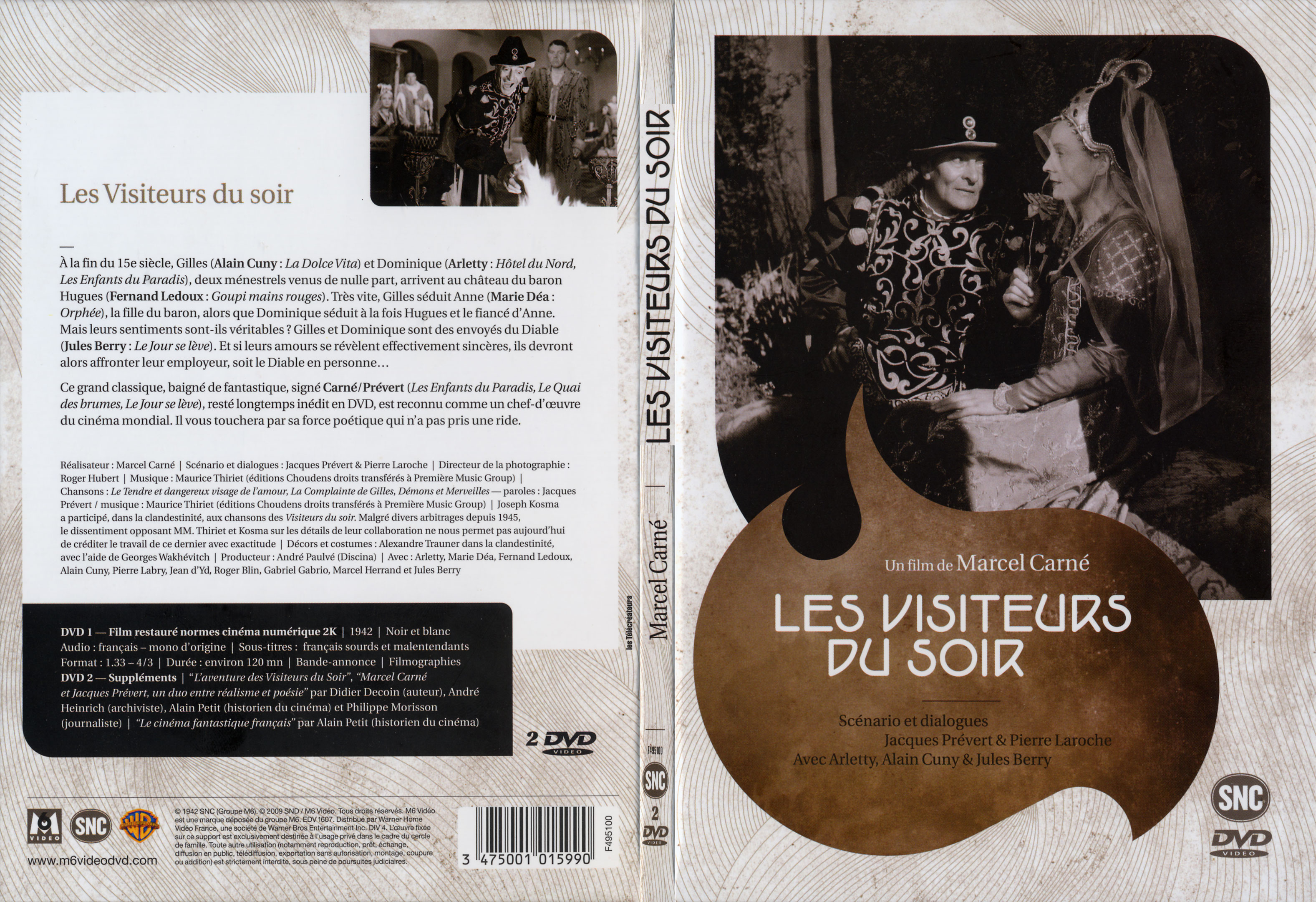 Jaquette DVD Les visiteurs du soir