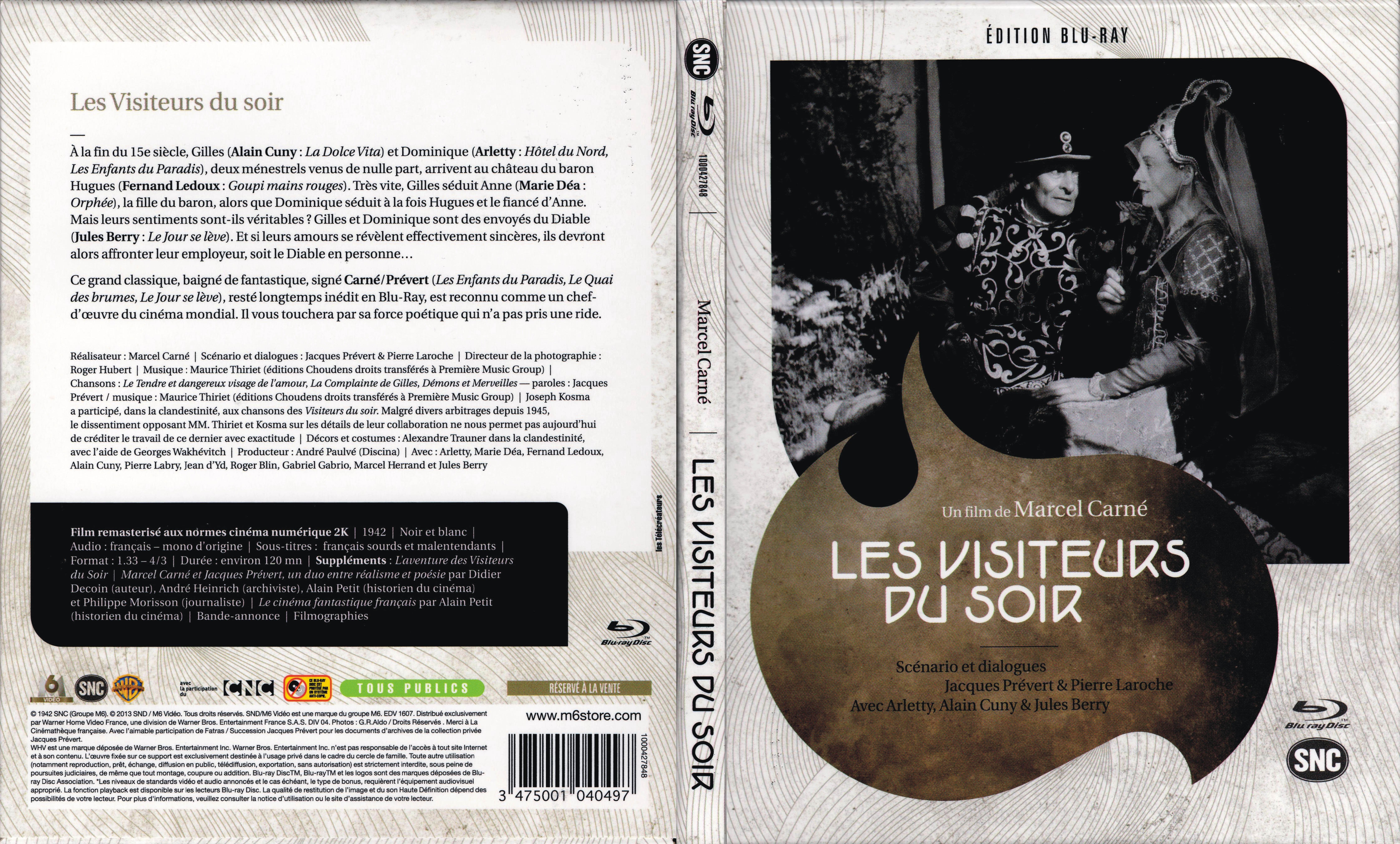 Jaquette DVD Les visiteurs du soir (BLU-RAY)