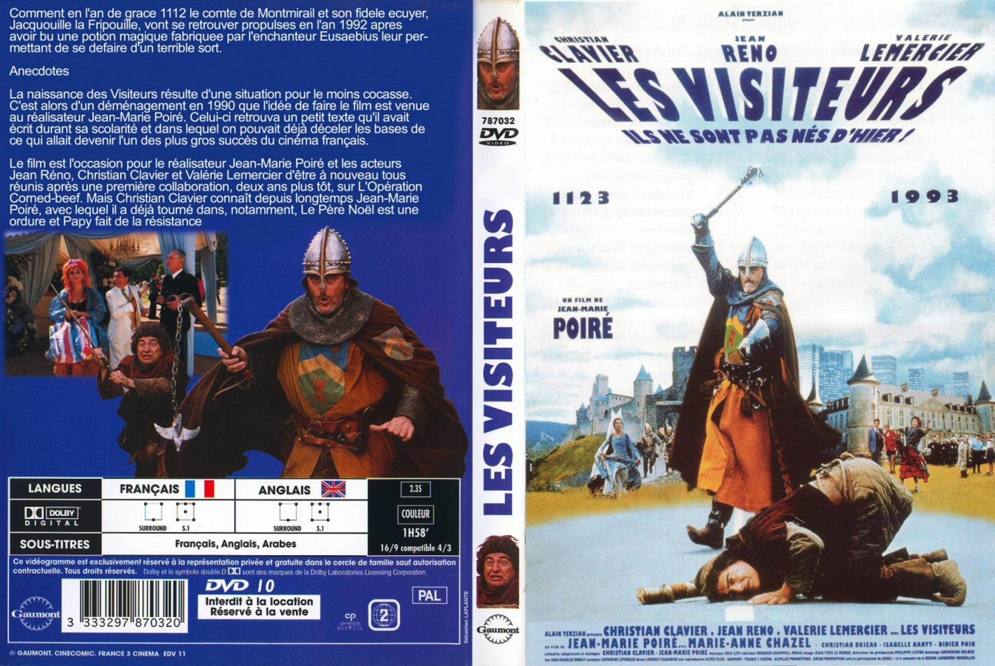 Jaquette DVD Les visiteurs v2