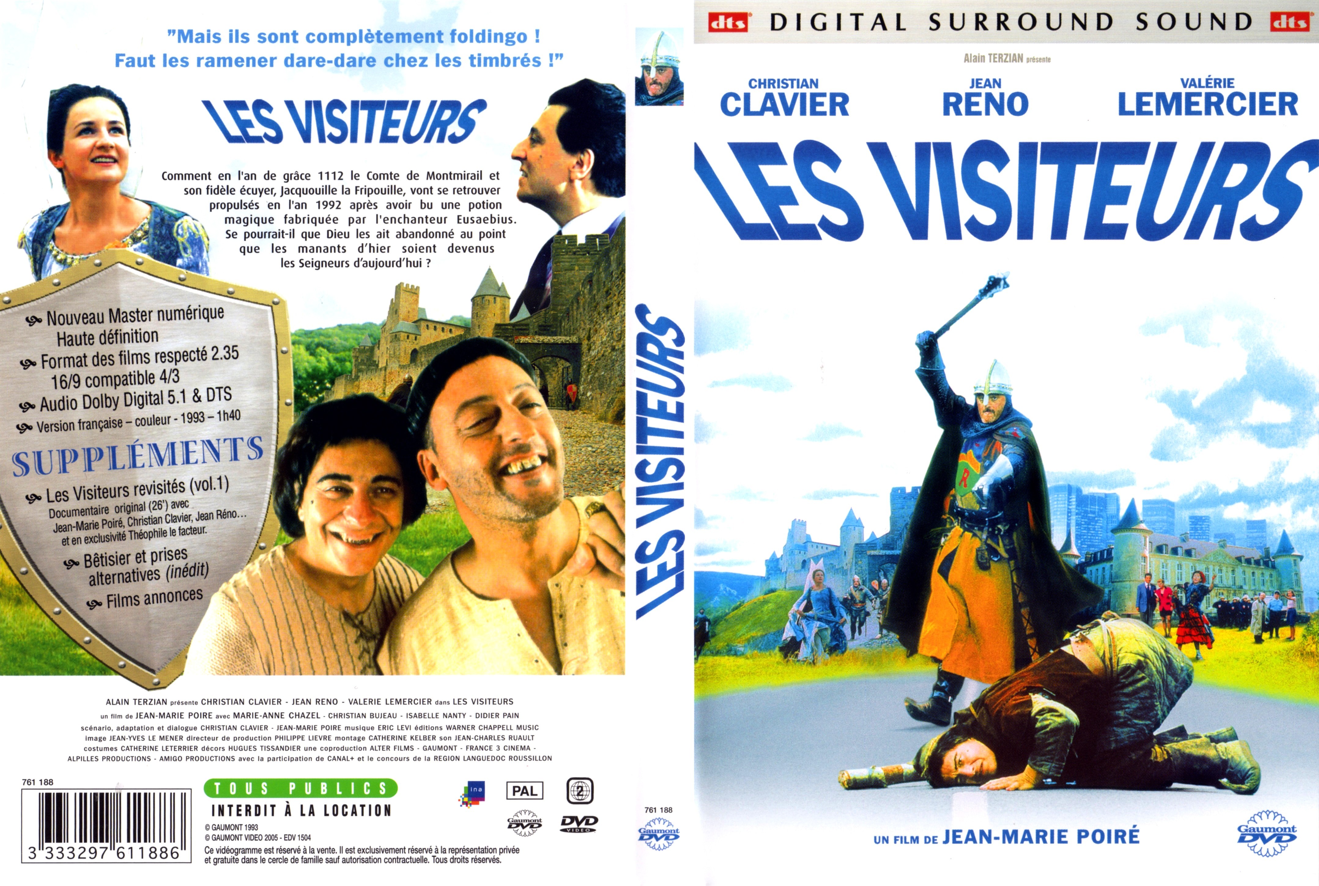 Jaquette DVD Les visiteurs v3