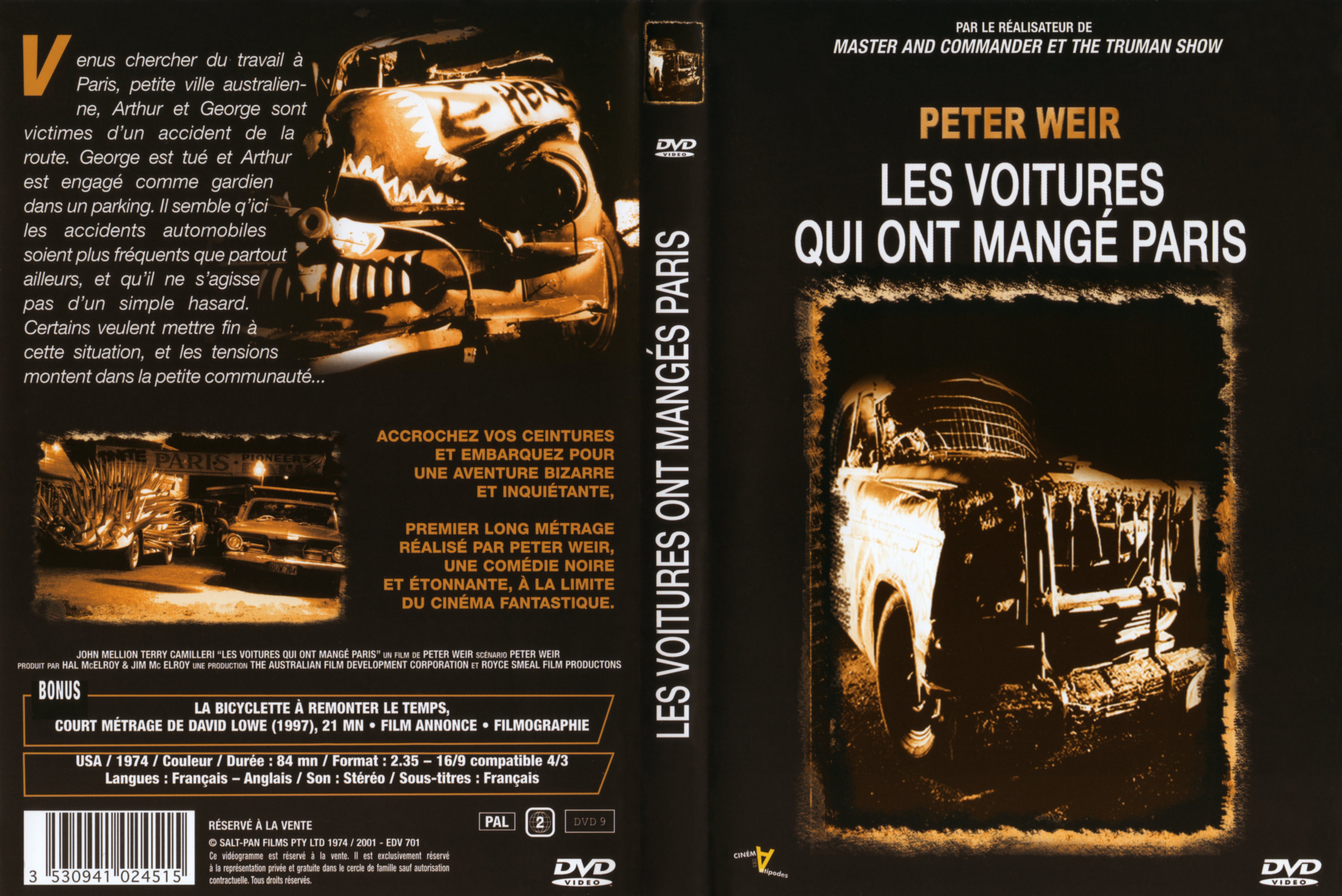 Jaquette DVD Les voitures qui ont mangs Paris