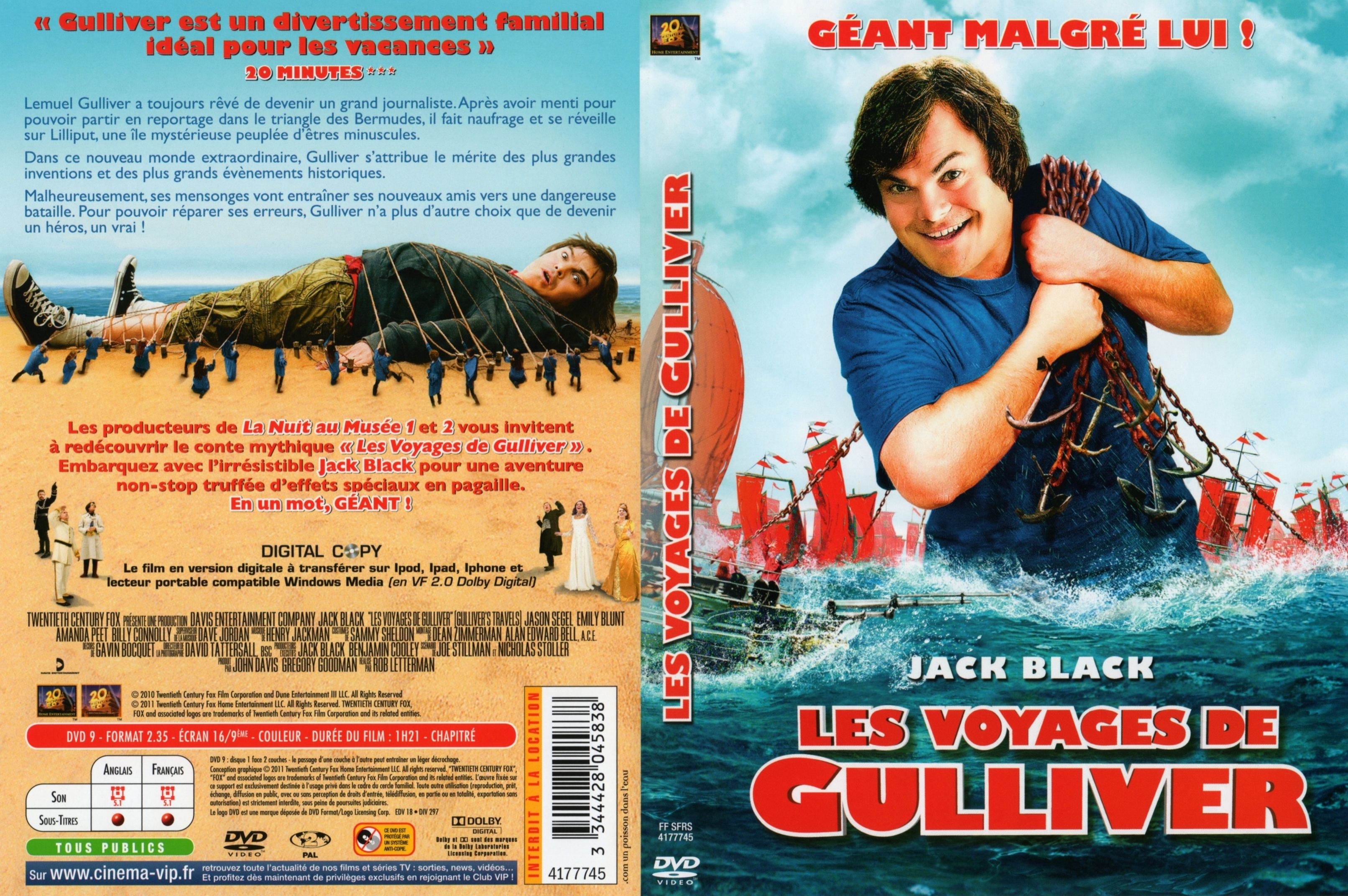 Jaquette DVD Les voyages de Gulliver (2010)