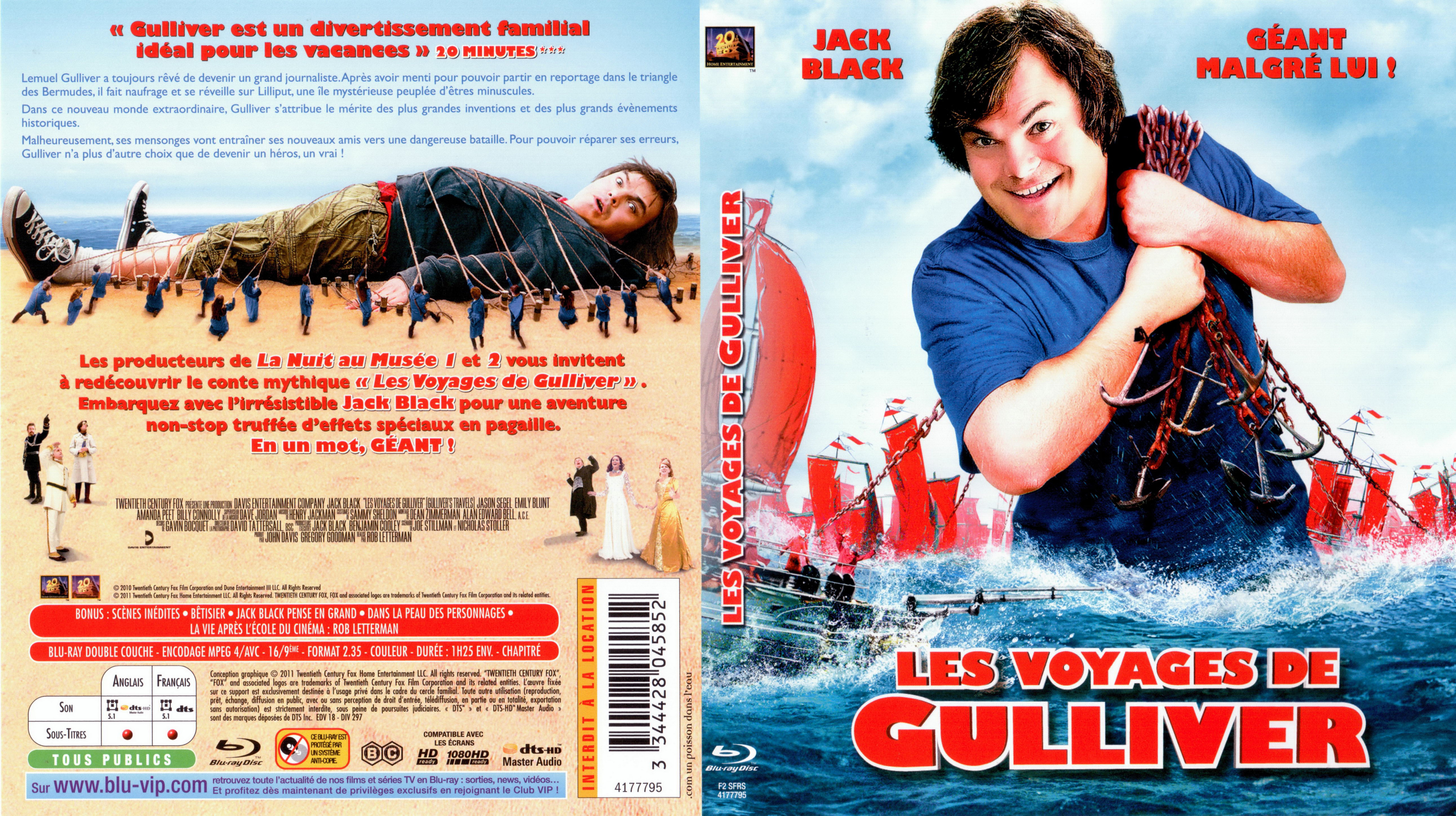 Jaquette DVD Les voyages de Gulliver (2010) (BLU-RAY)
