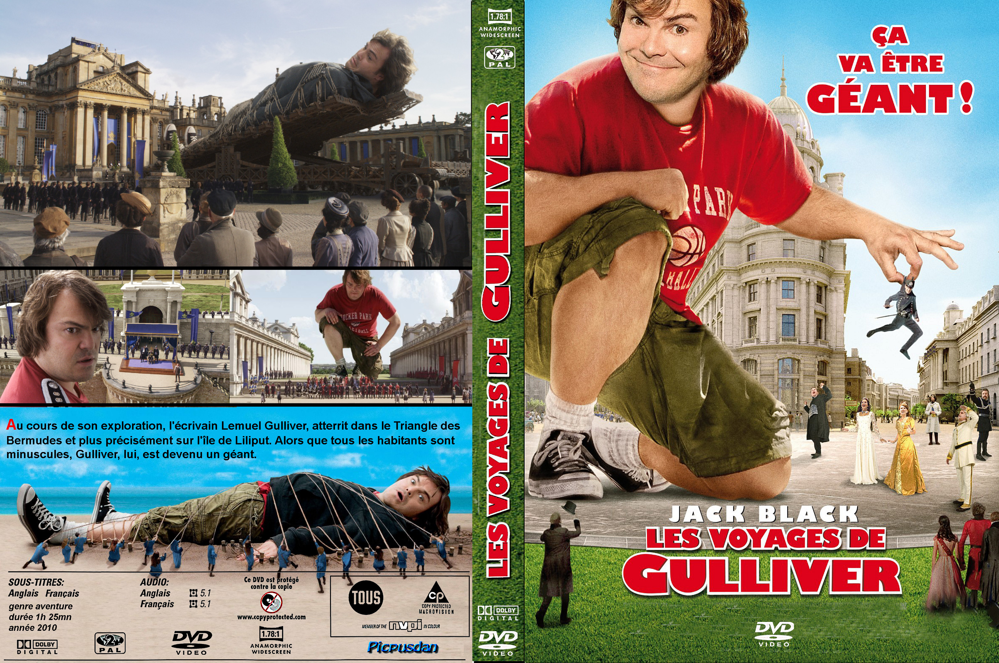 Jaquette DVD Les voyages de Gulliver (2010) custom