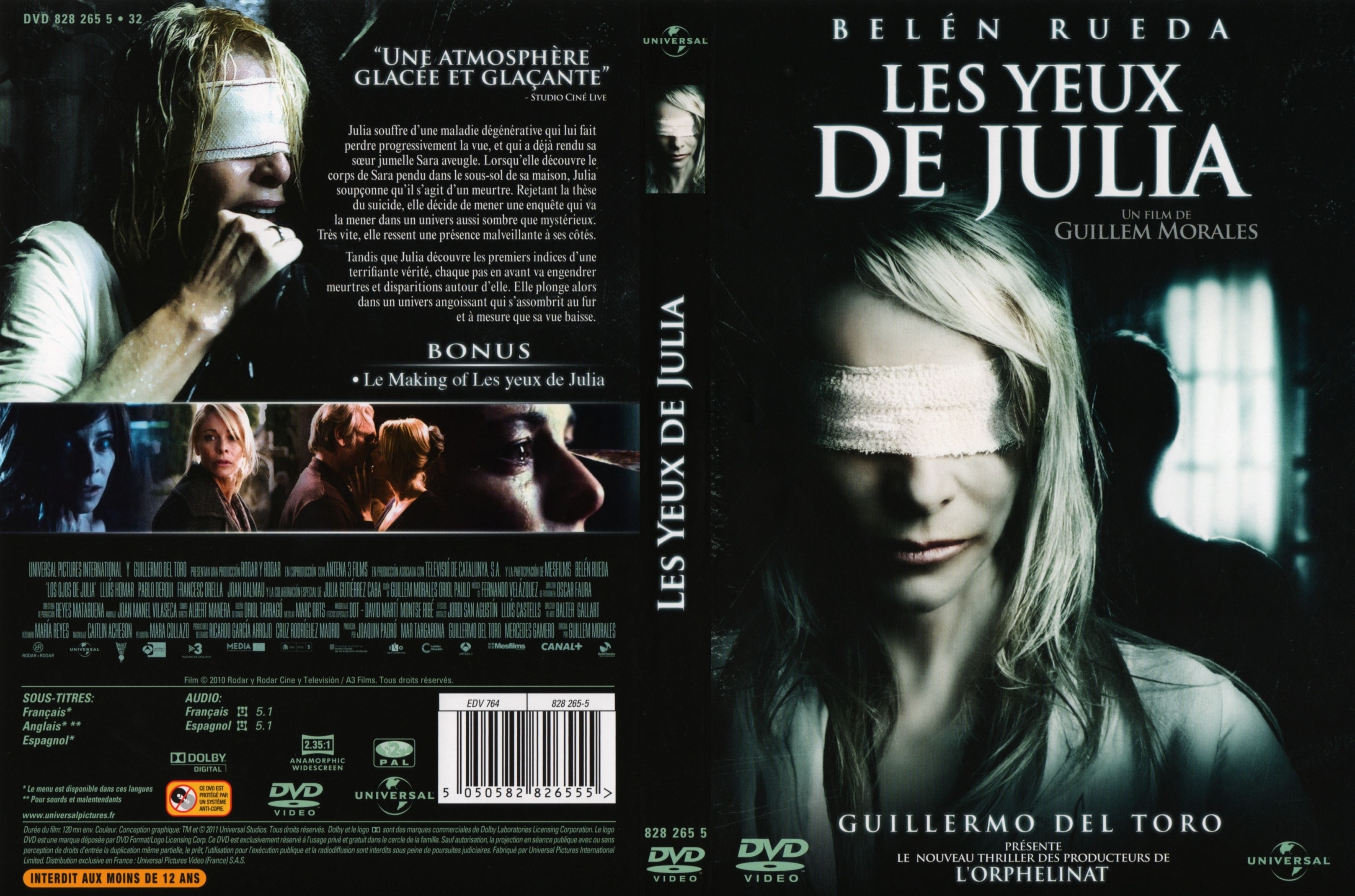 Jaquette DVD Les yeux de Julia