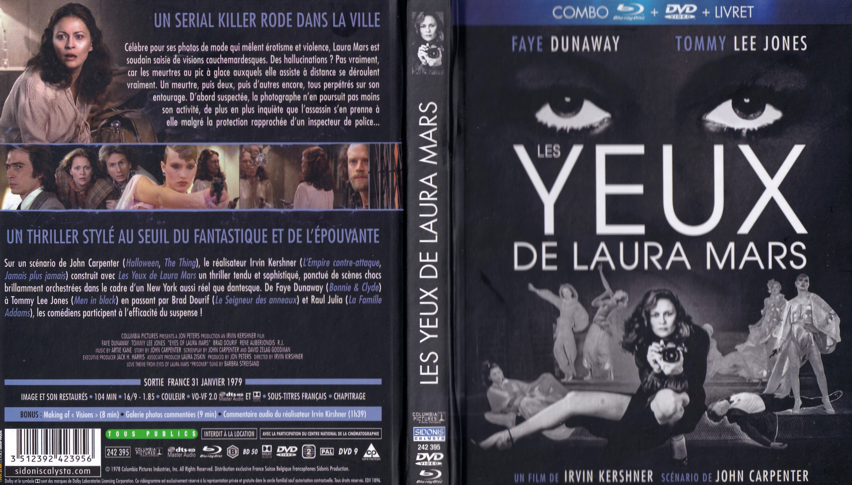 Jaquette DVD Les yeux de Laura Mars (BLU-RAY)