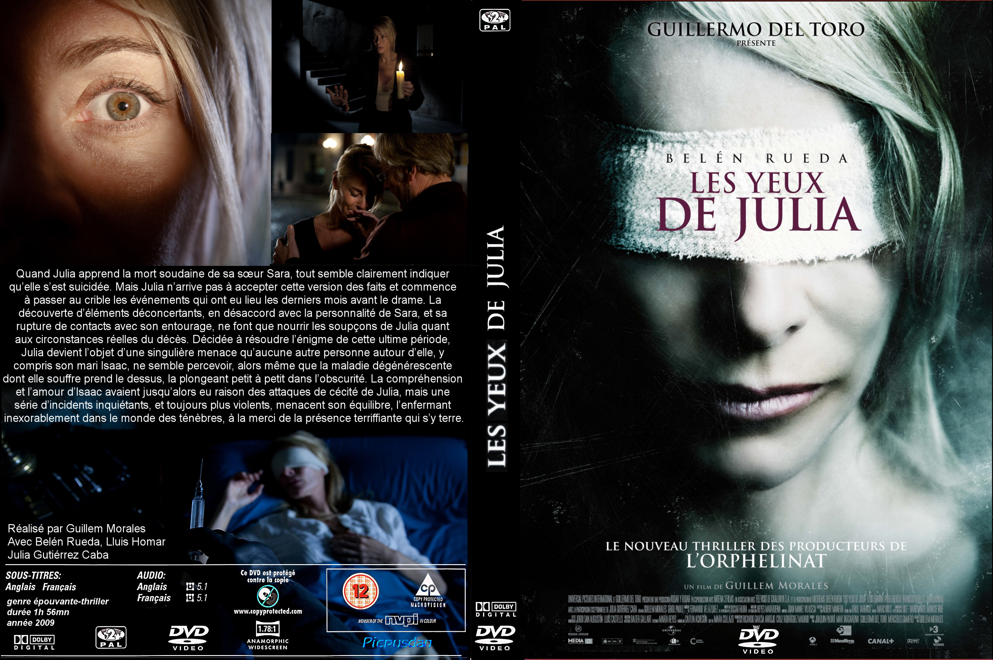 Jaquette DVD Les yeux de julia custom