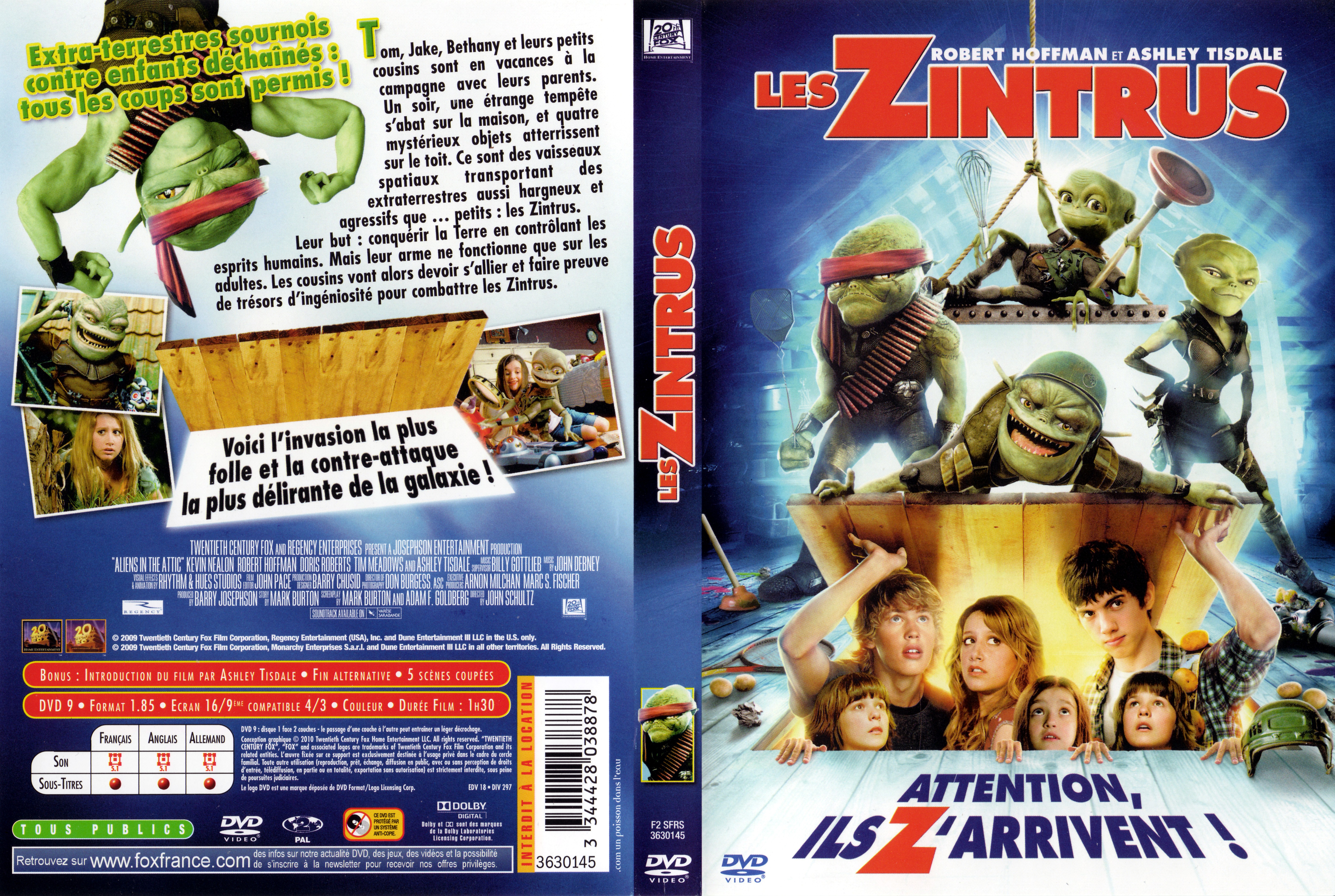 Jaquette DVD Les zintrus