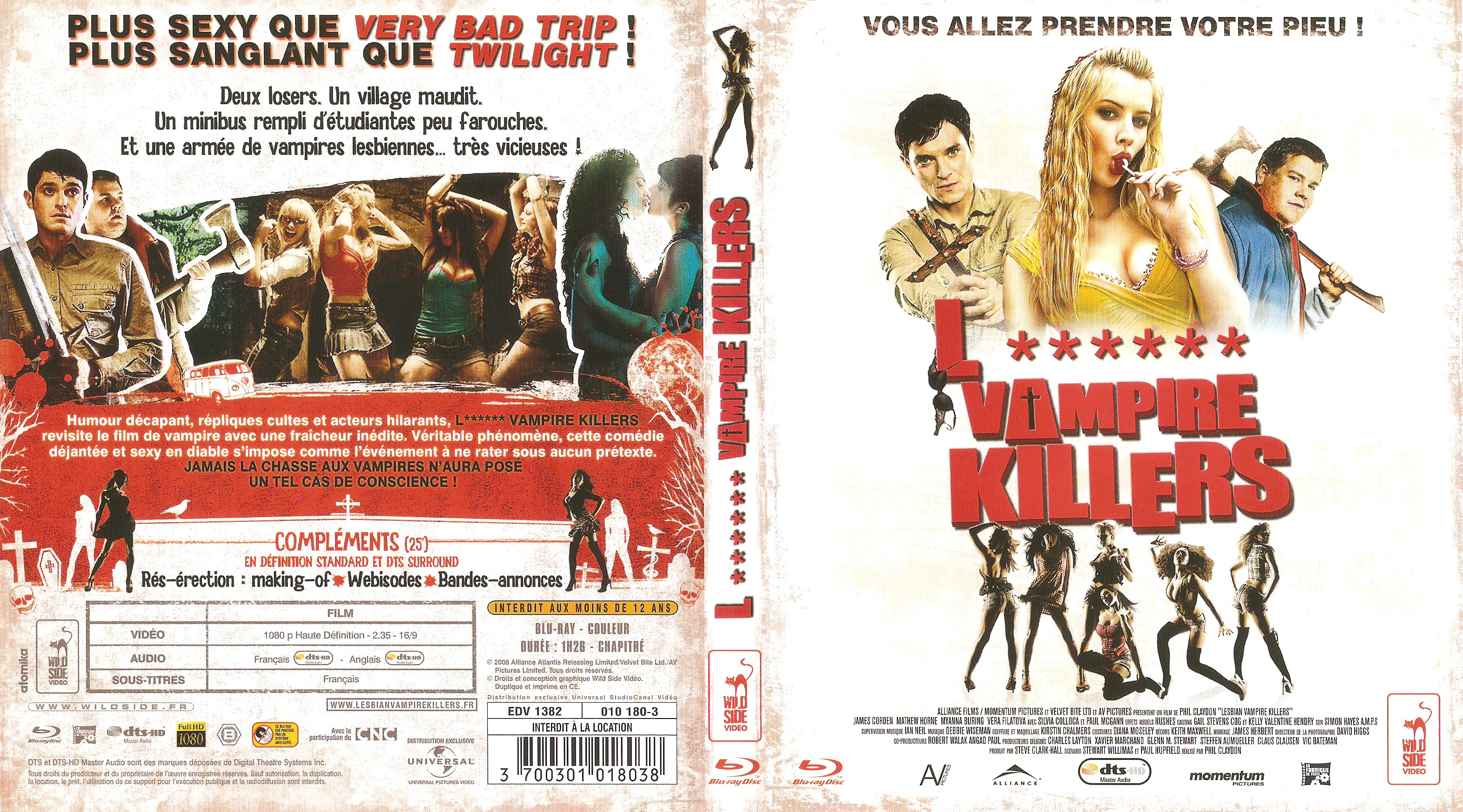 Jaquette DVD Lesbian vampire killers (BLU-RAY)
