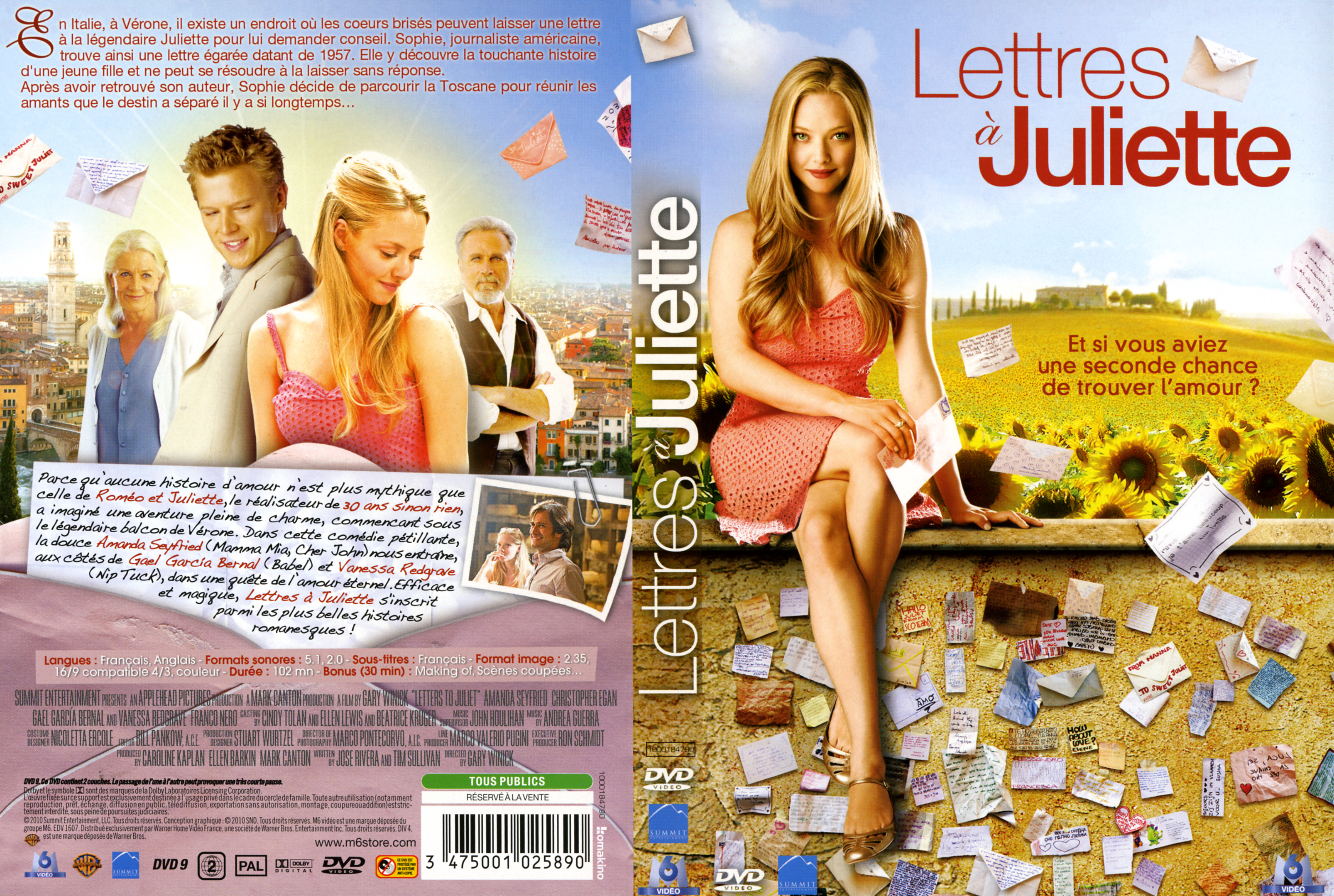 Jaquette DVD Lettres  Juliette