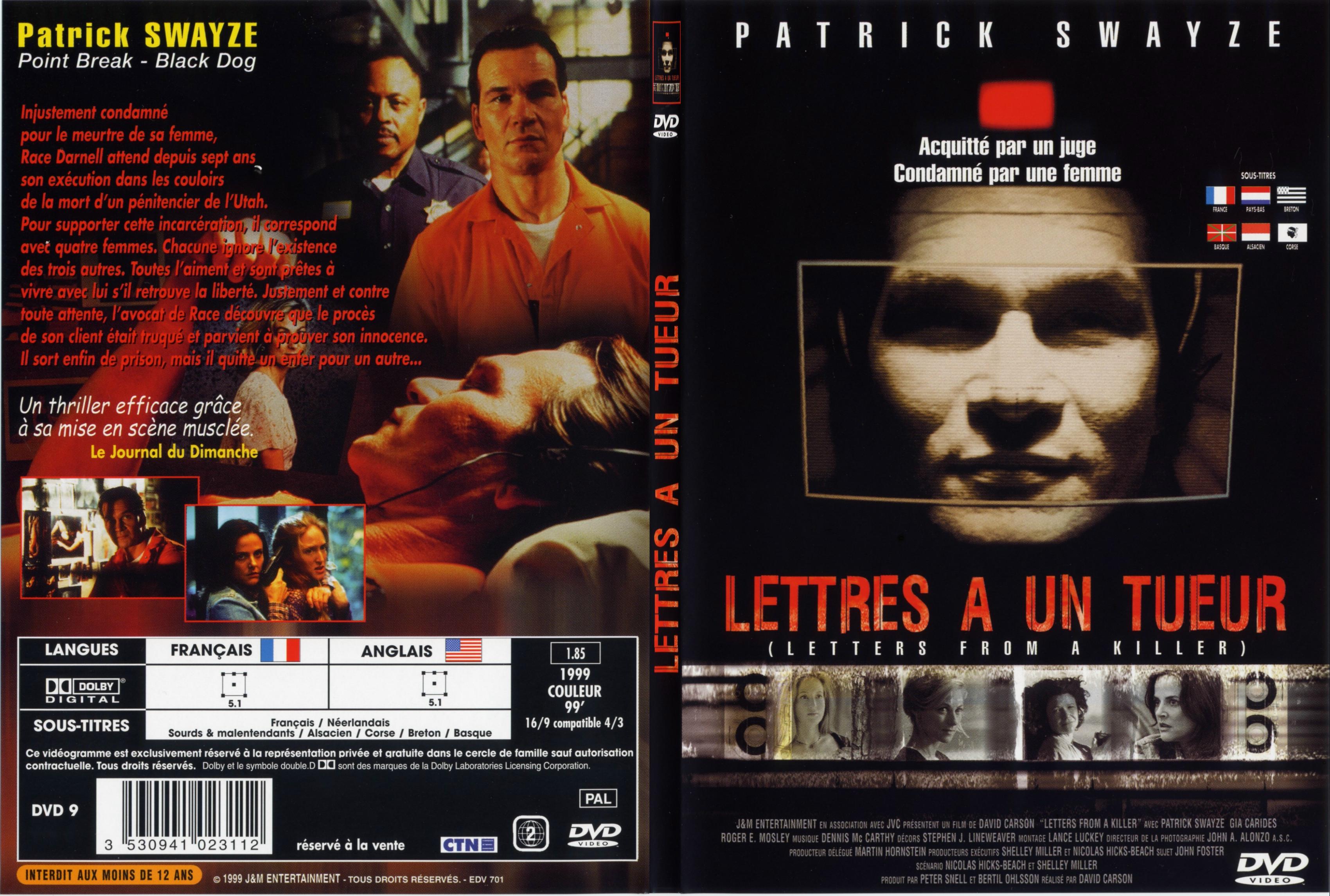 Jaquette DVD Lettres  un tueur - SLIM
