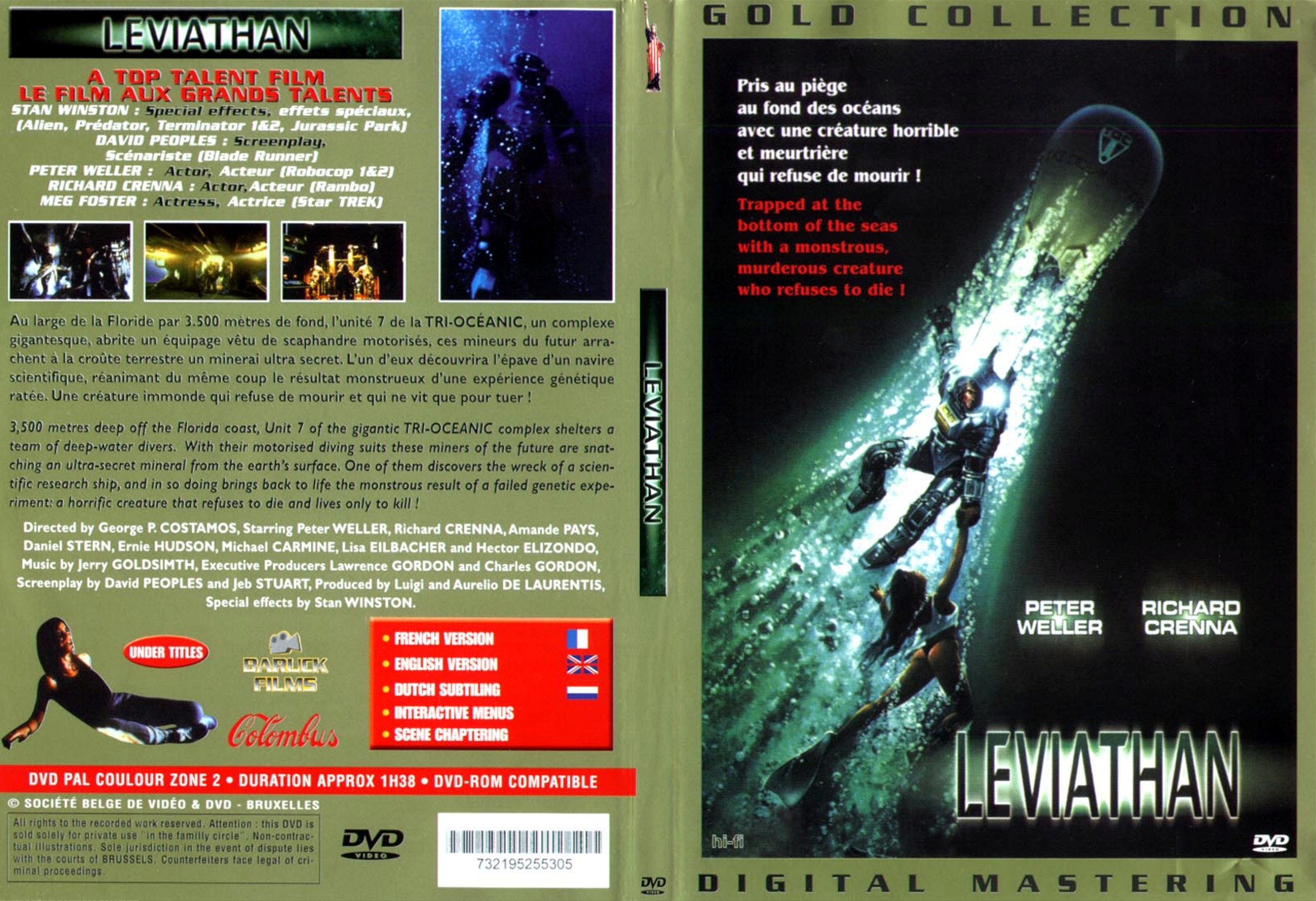 Jaquette DVD Leviathan - SLIM