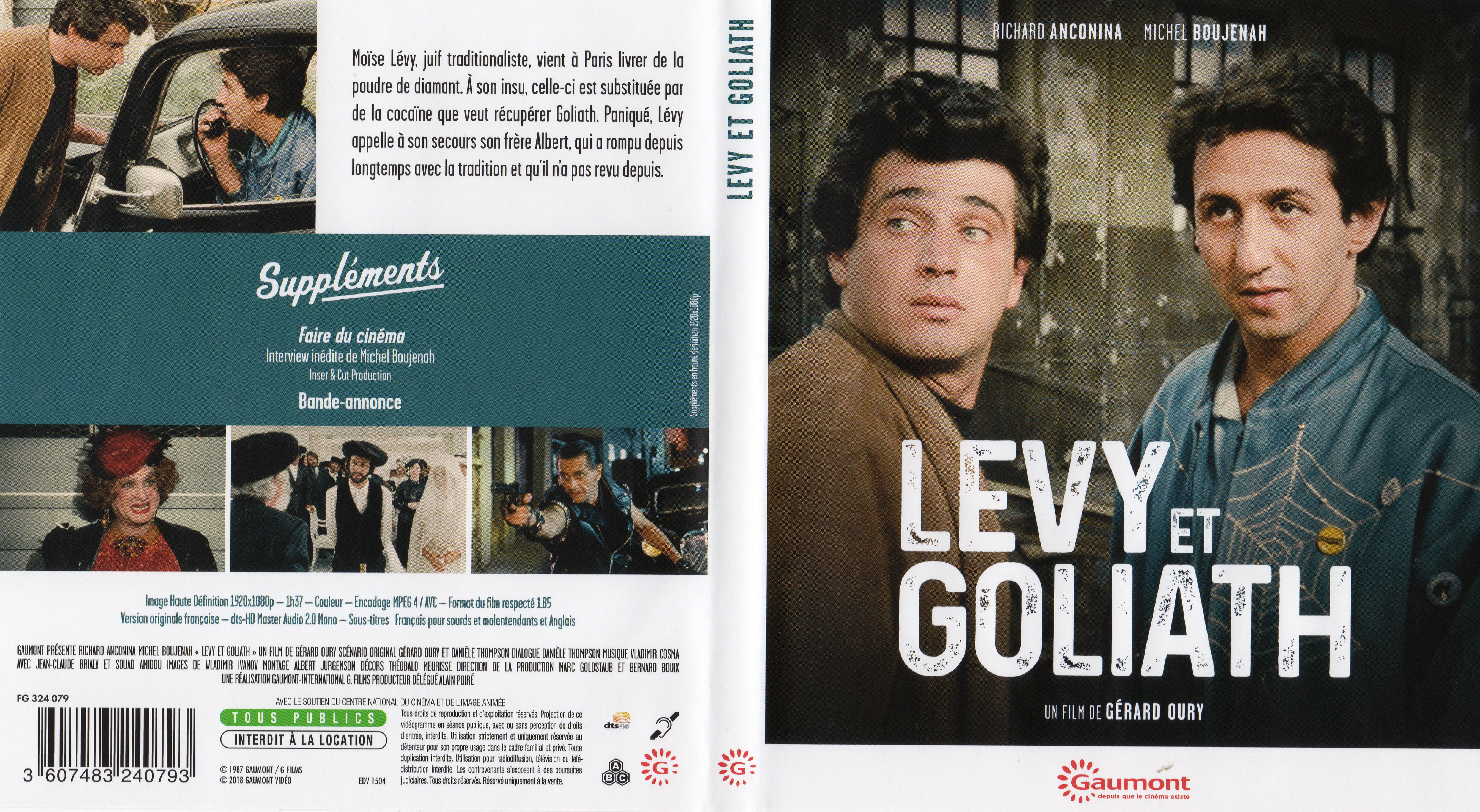 Jaquette DVD Lvy et Goliath (BLU-RAY)