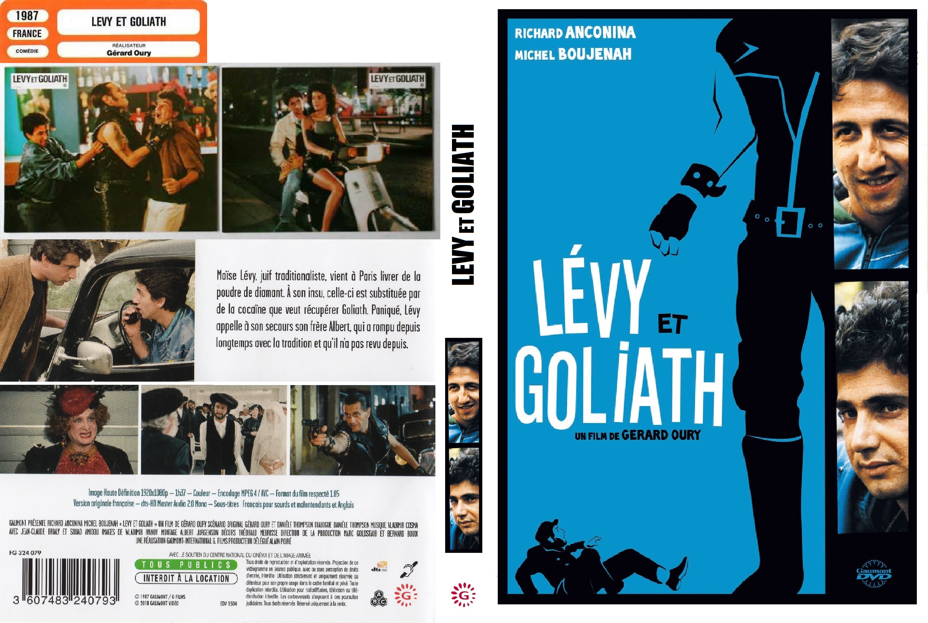 Jaquette DVD Levy et Goliath custom