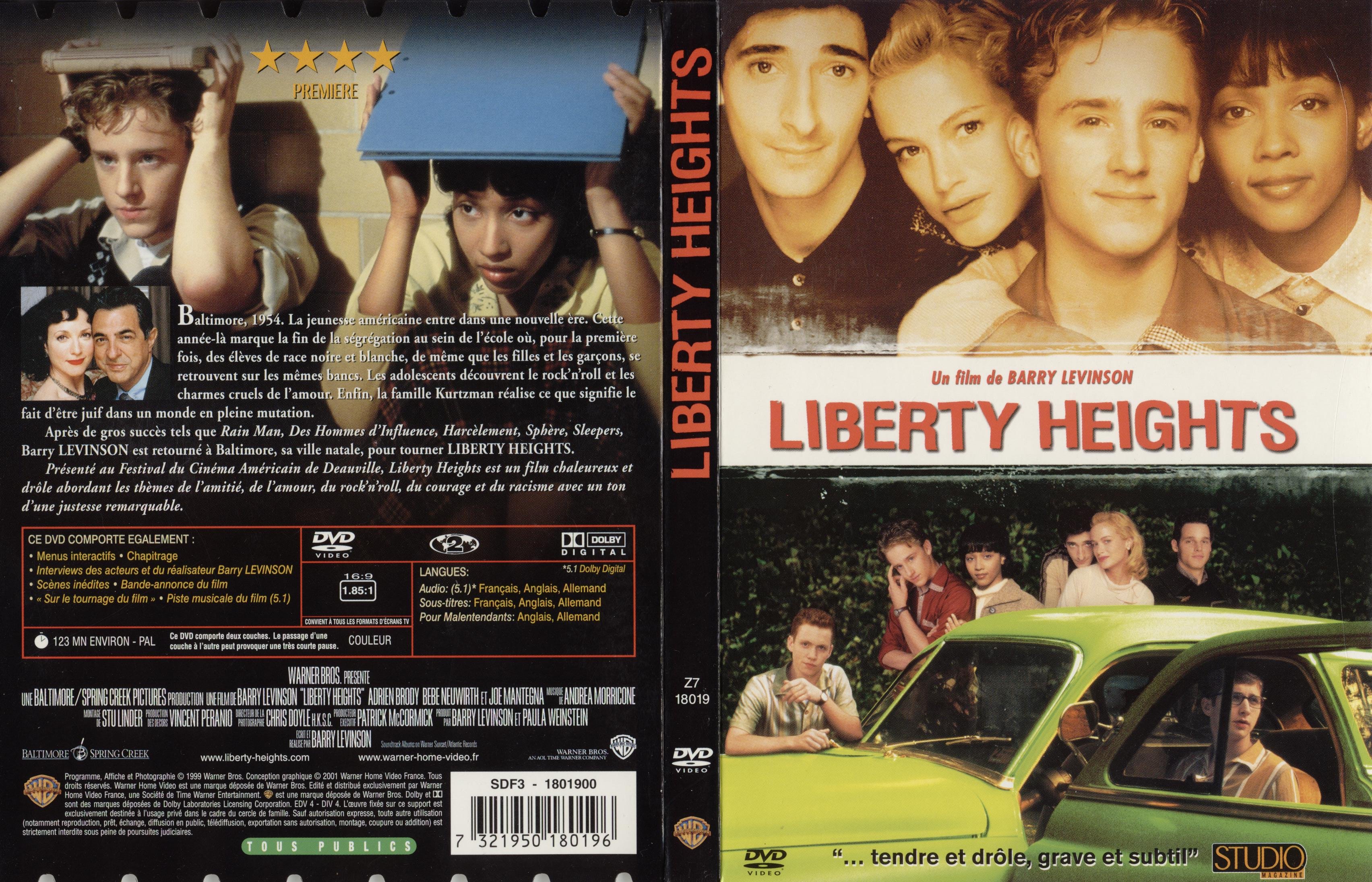 Jaquette DVD Liberty heights