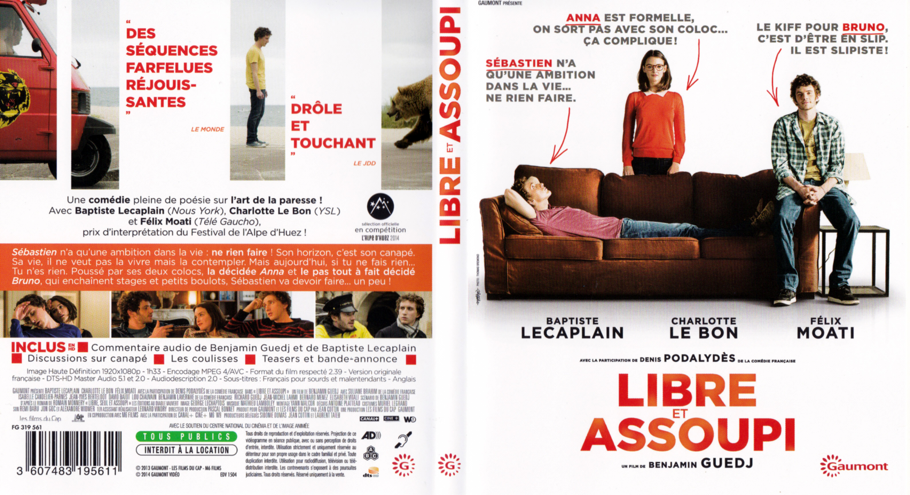 Jaquette DVD Libre et assoupi (BLU-RAY)