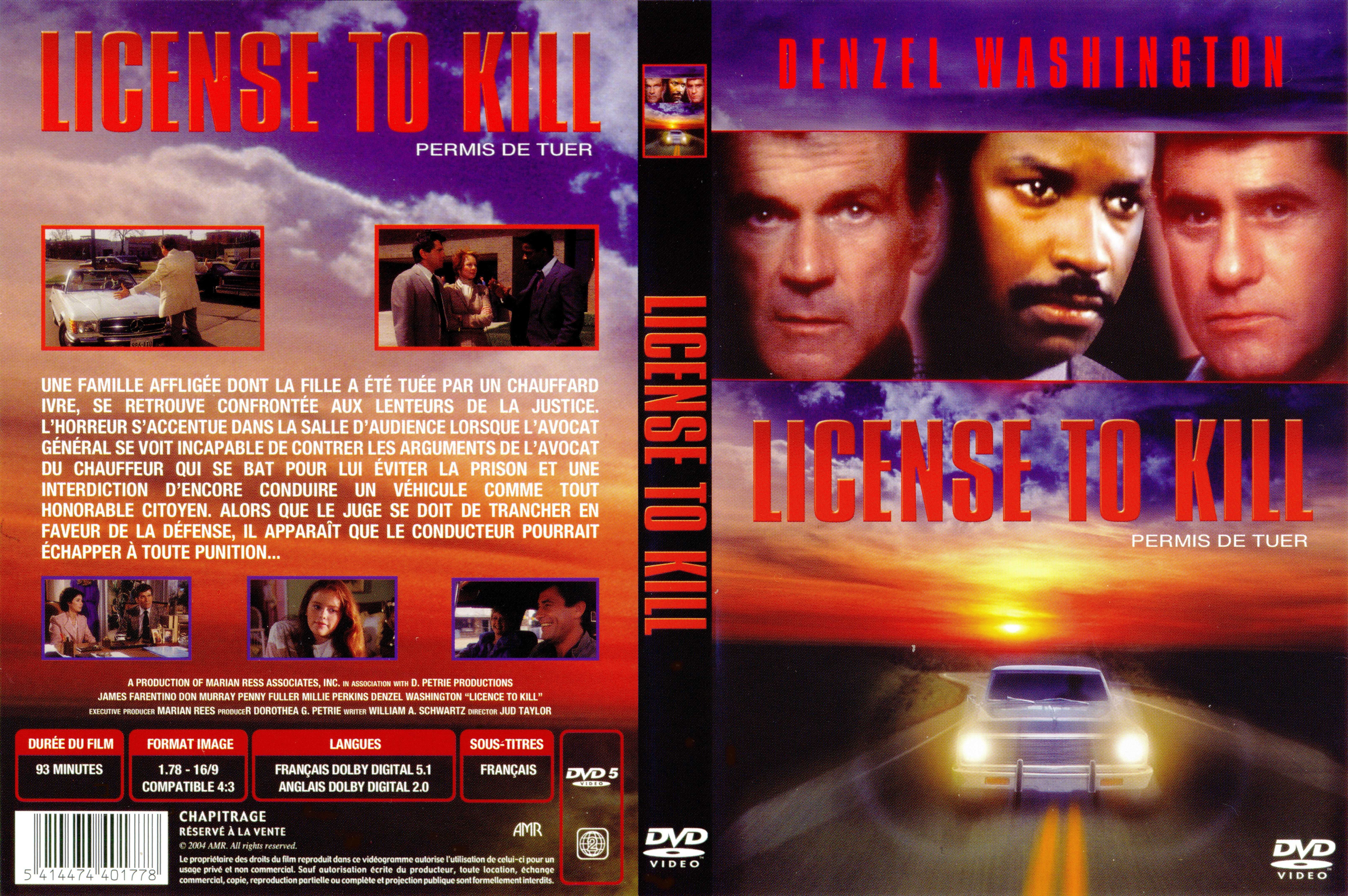 Jaquette DVD License to kill