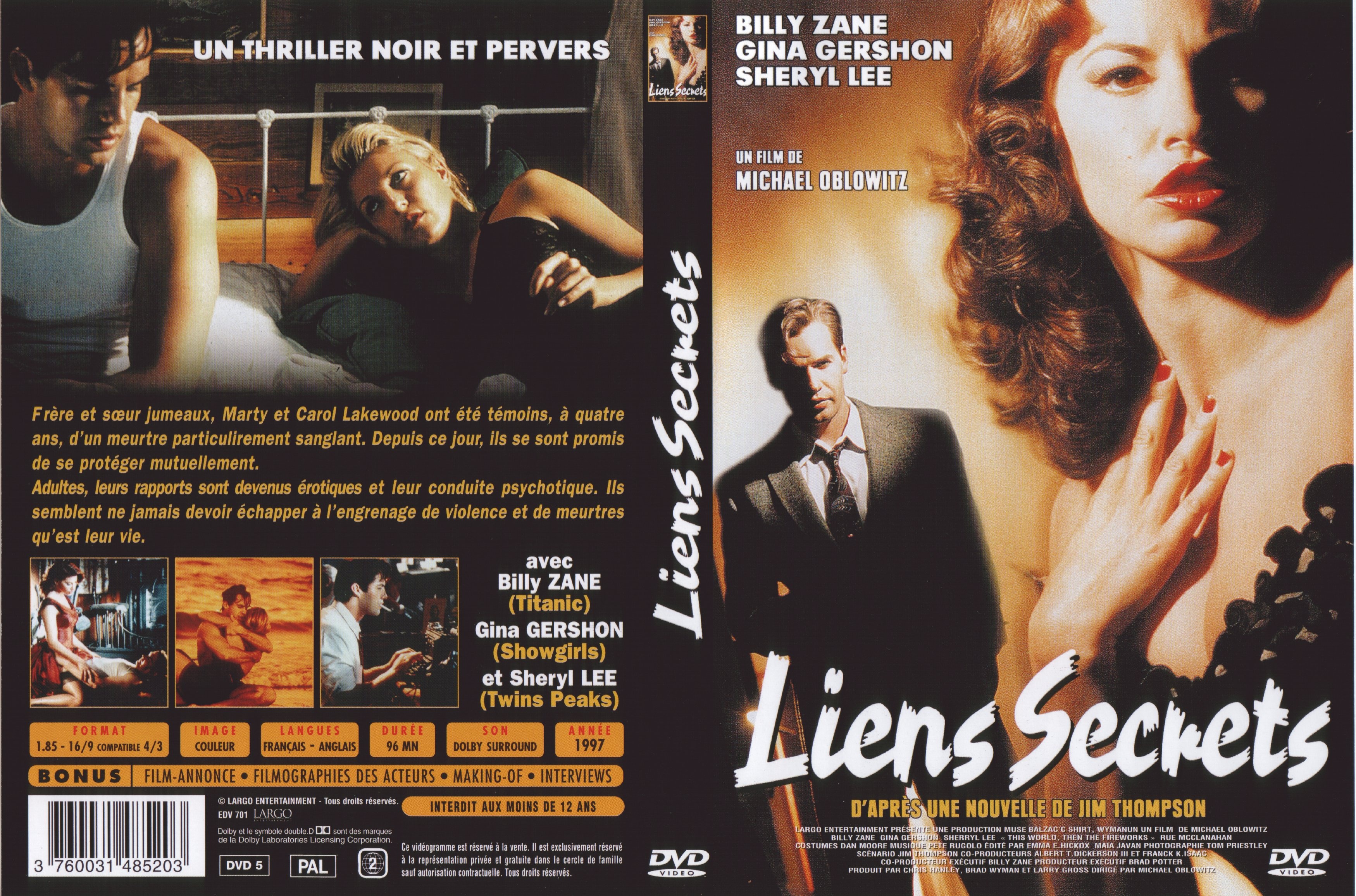 Jaquette DVD Liens secrets