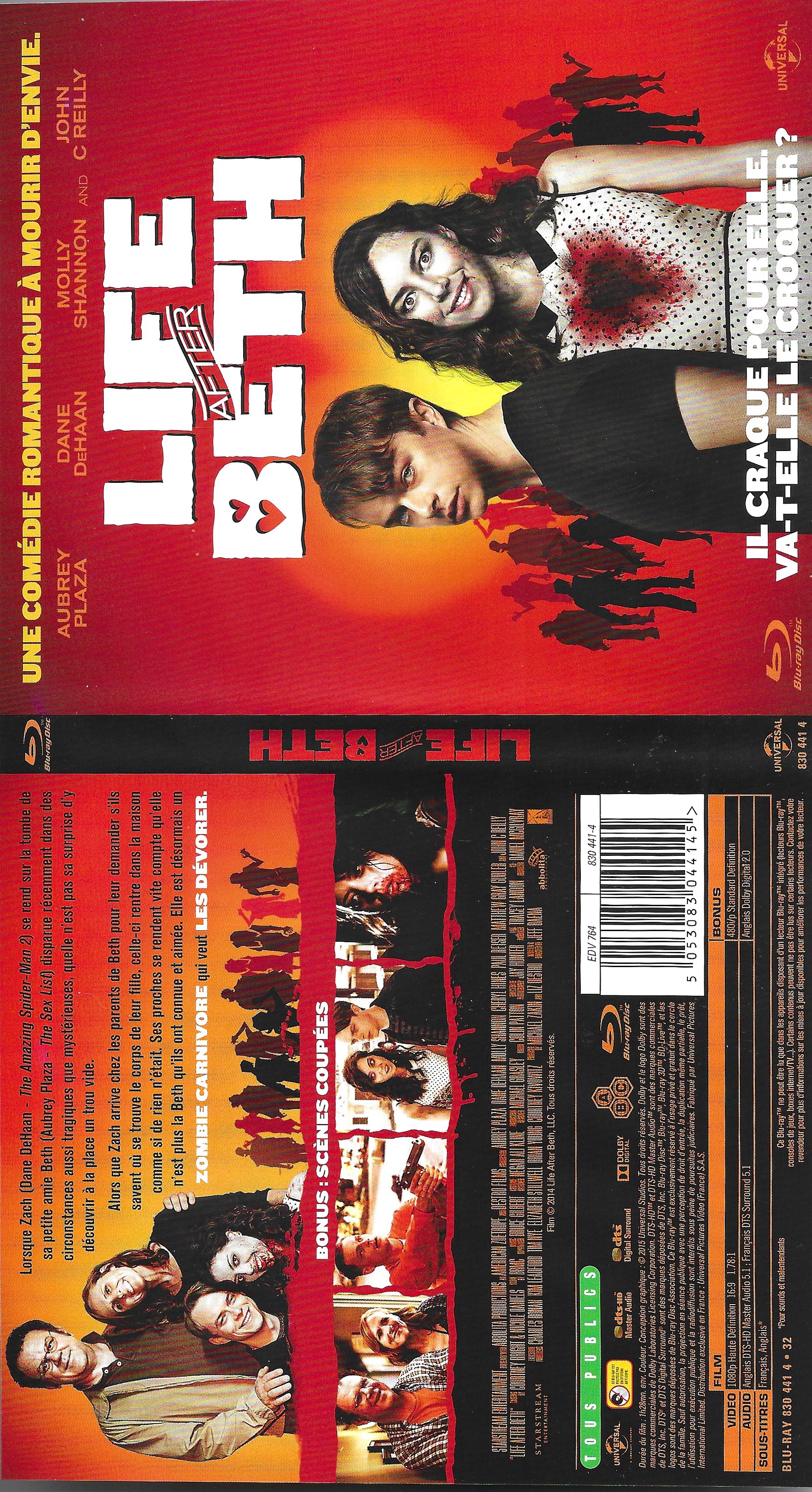 Jaquette DVD Life after Beth (BLU-RAY)