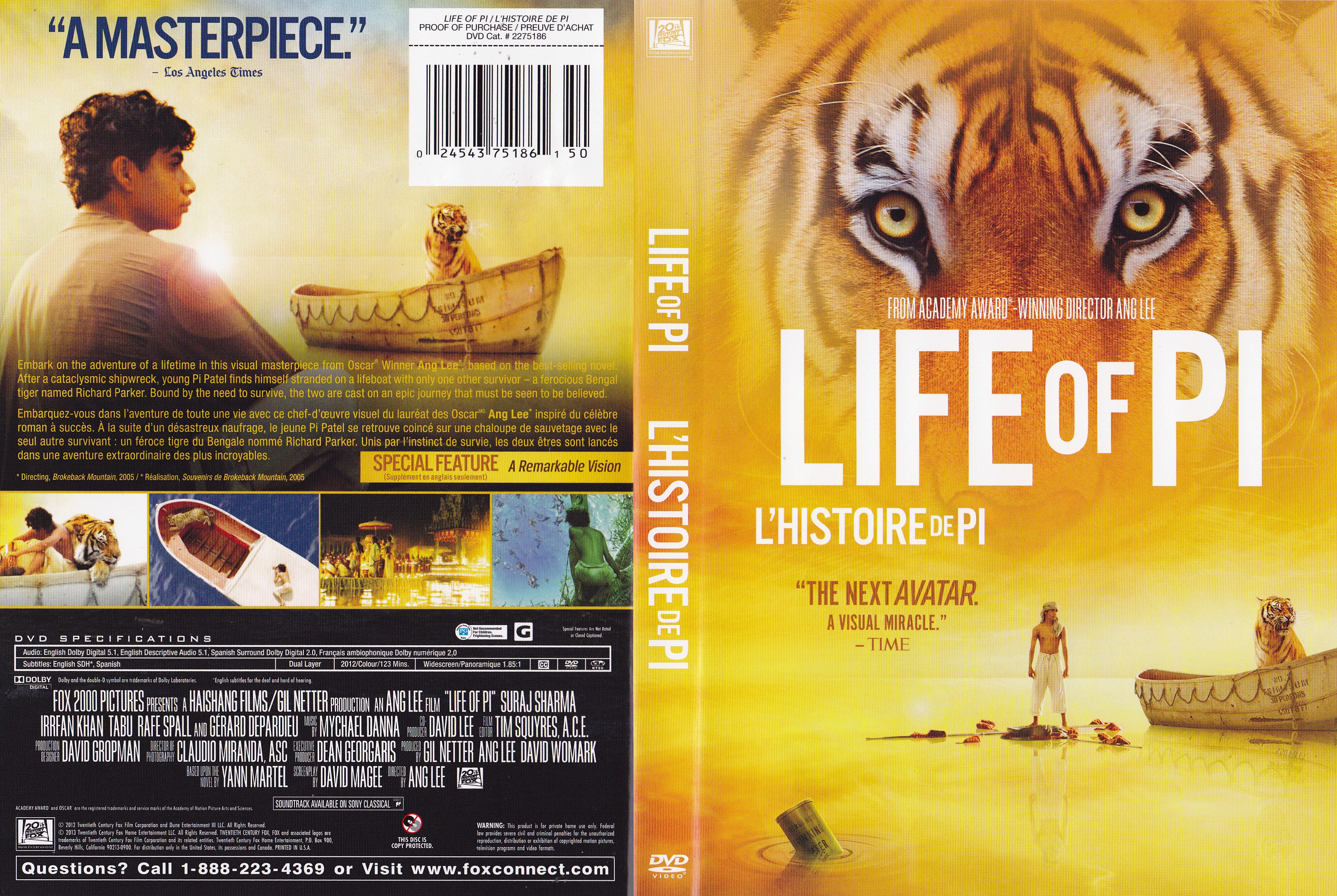 Jaquette DVD Life of Pi - L