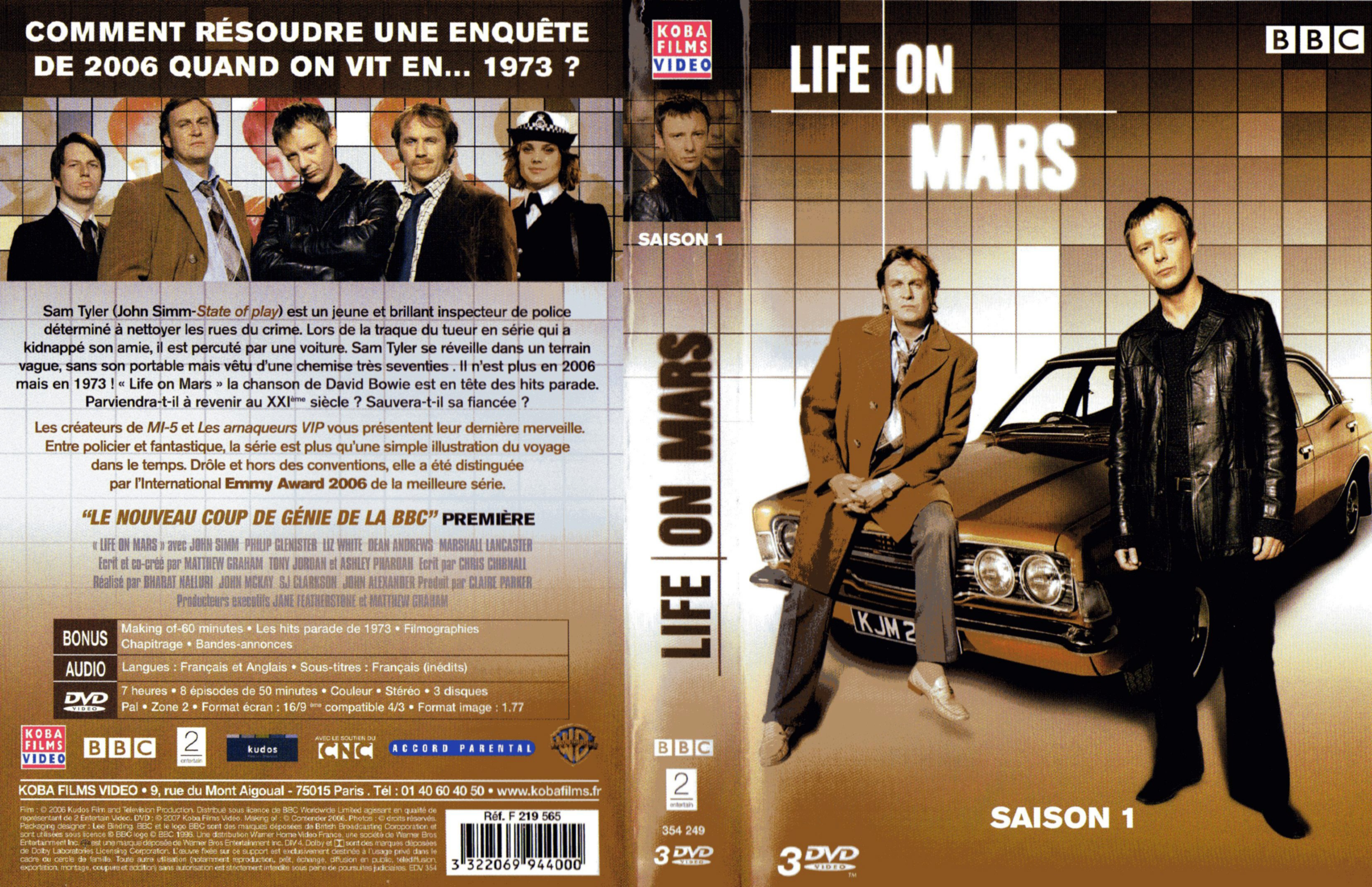 Jaquette DVD Life on mars Saison 1 COFFRET