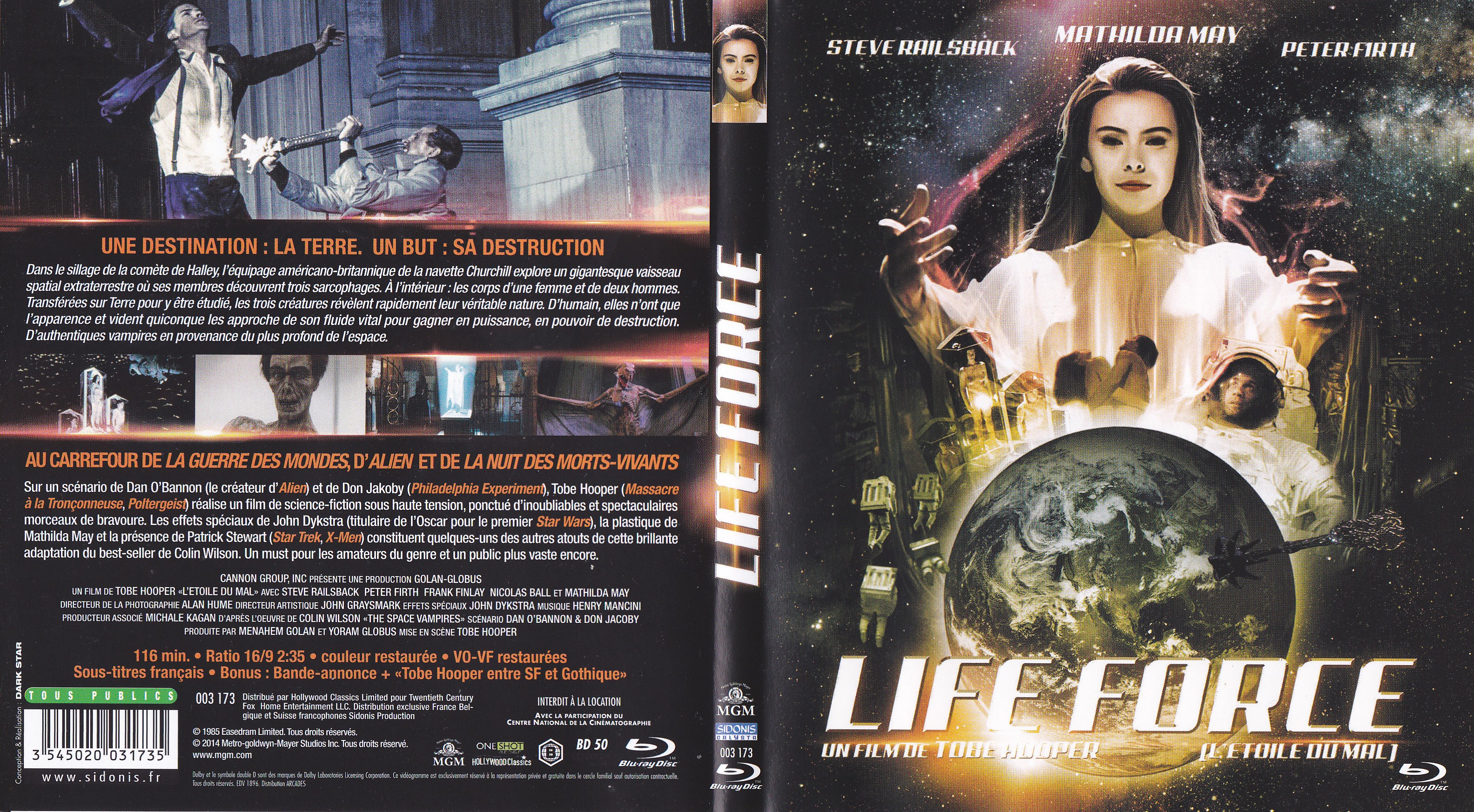 Jaquette DVD Lifeforce, l