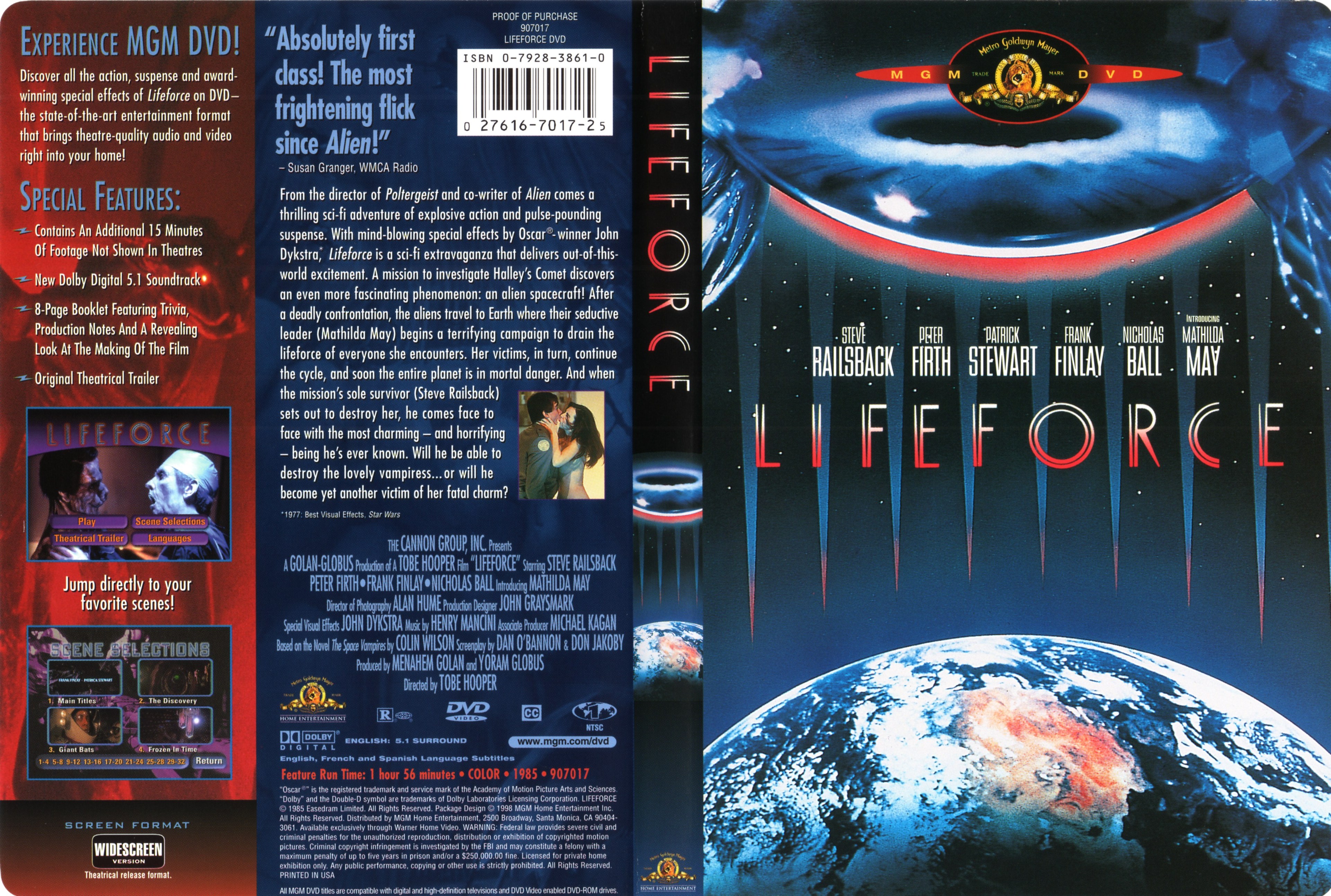 Jaquette DVD Lifeforce Zone 1