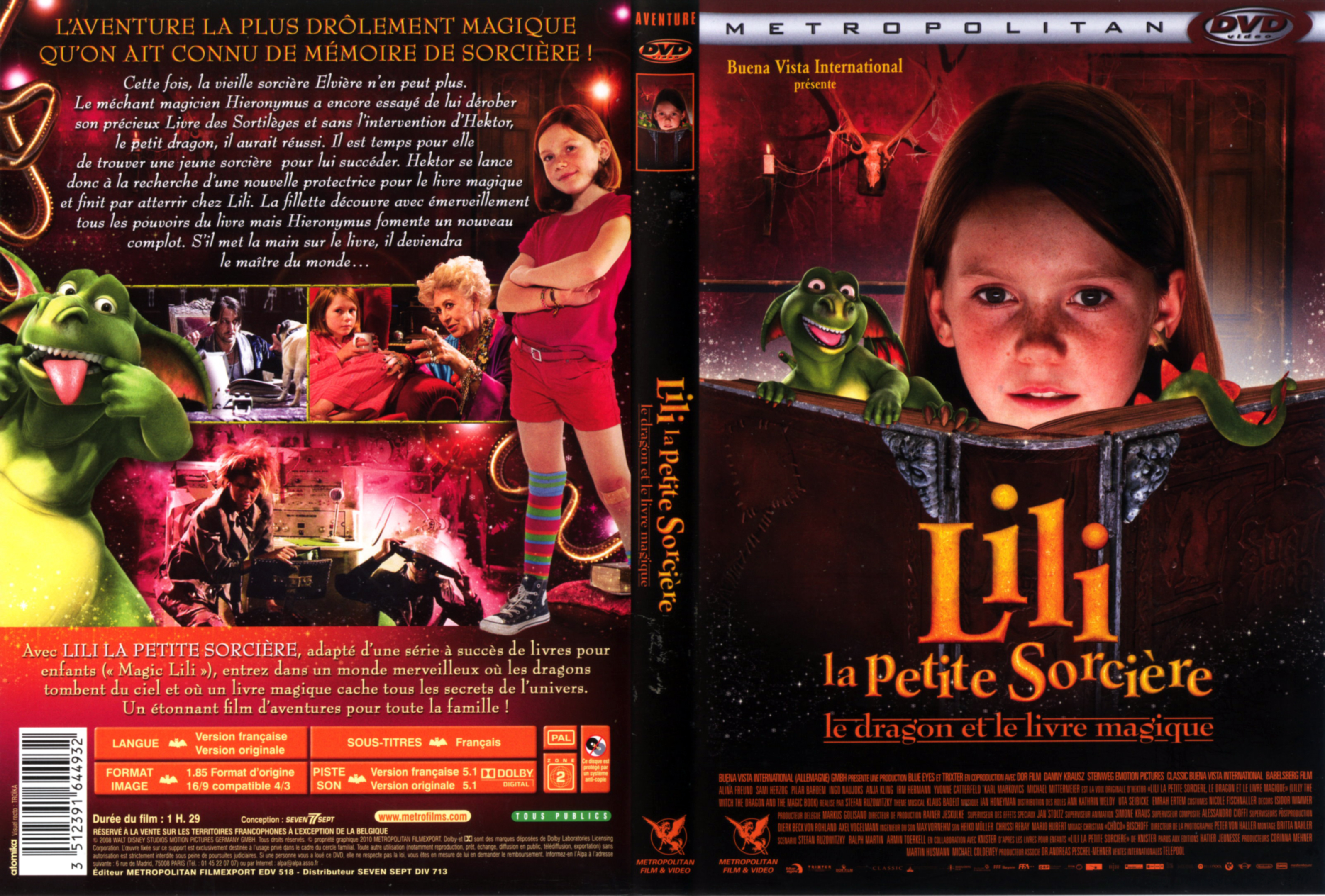 Jaquette DVD Lili la petite sorcire
