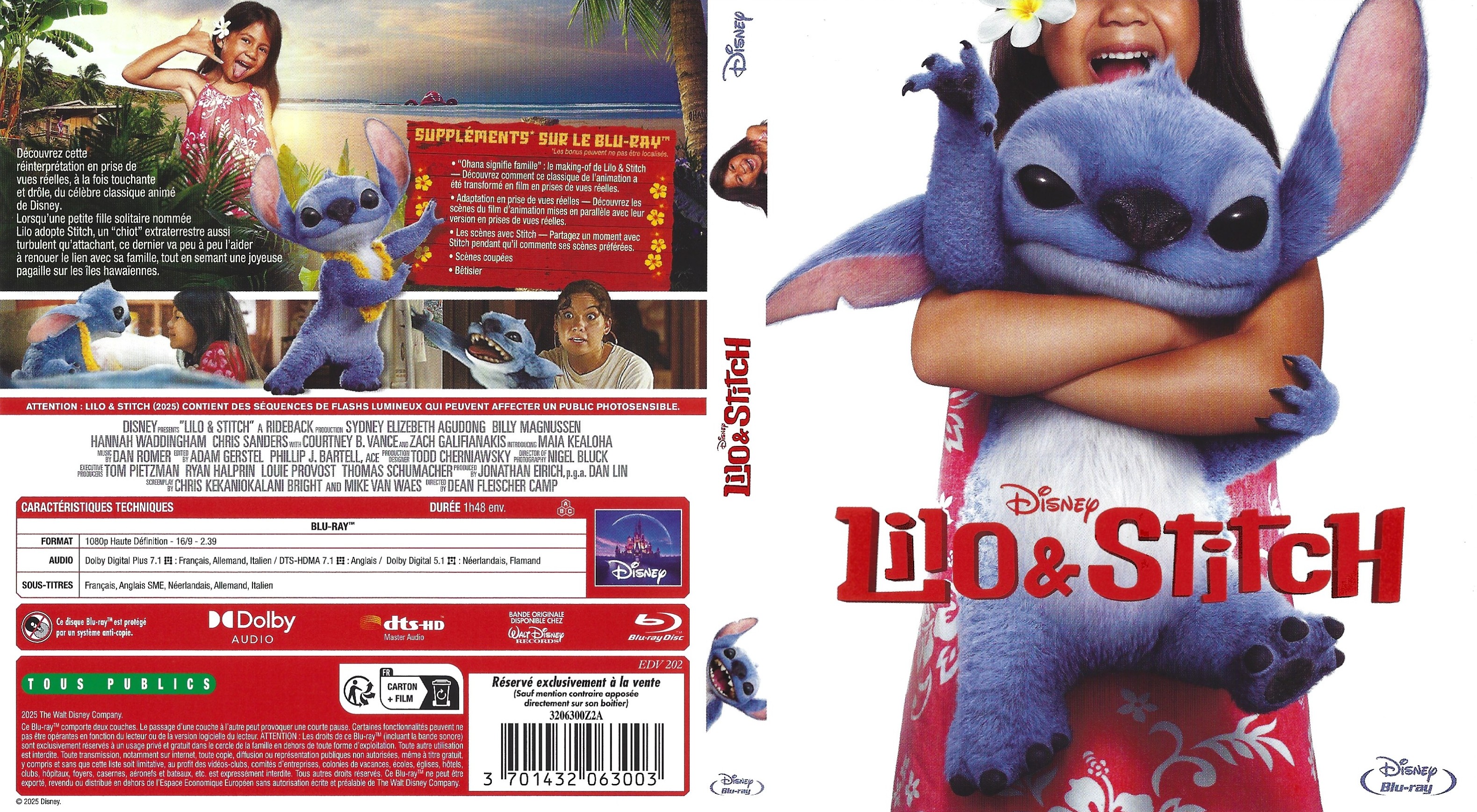 Jaquette DVD Lilo & Stitch 2025 (BLU-RAY)