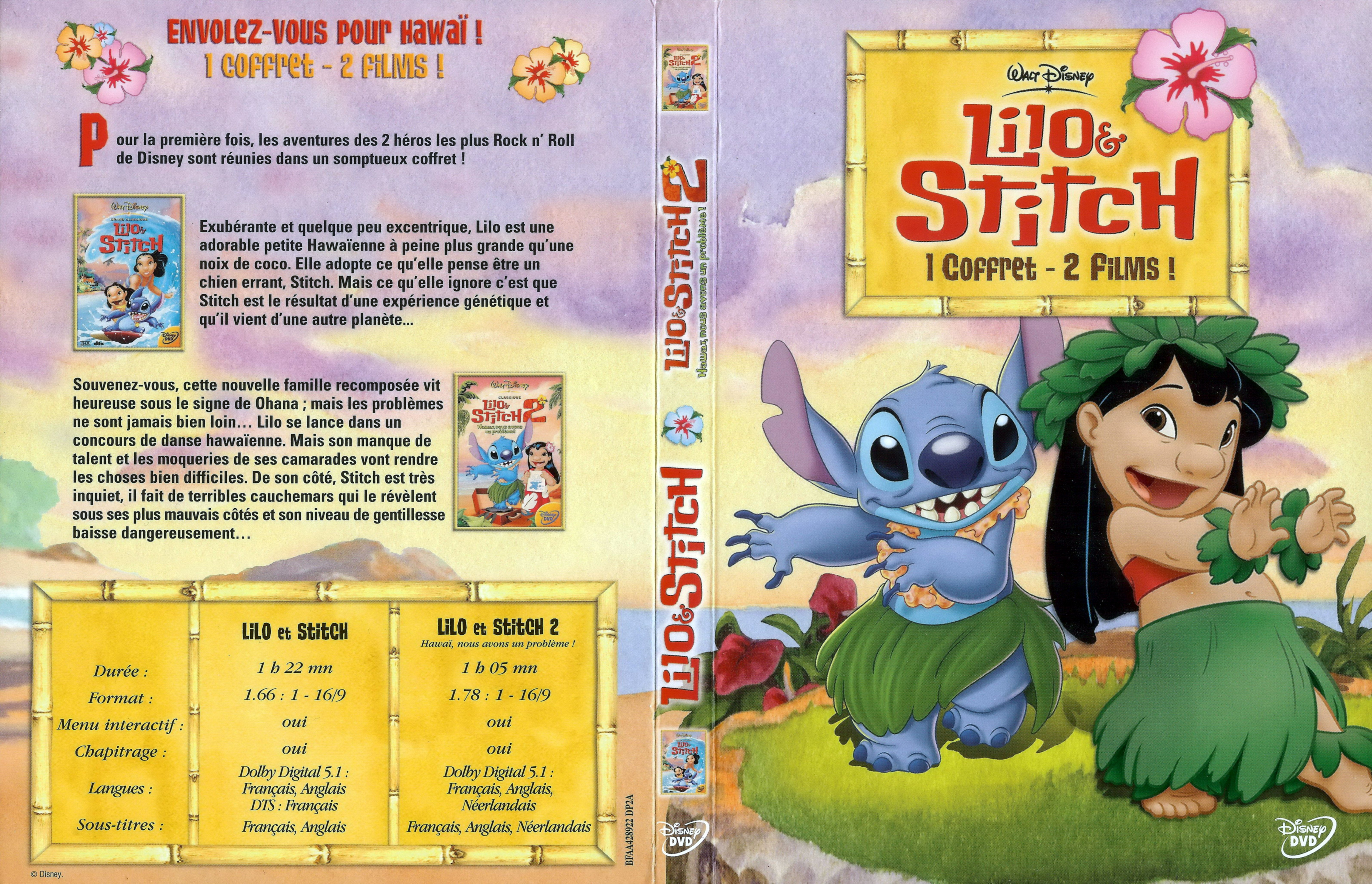 Jaquette DVD Lilo et Stitch 1 + 2