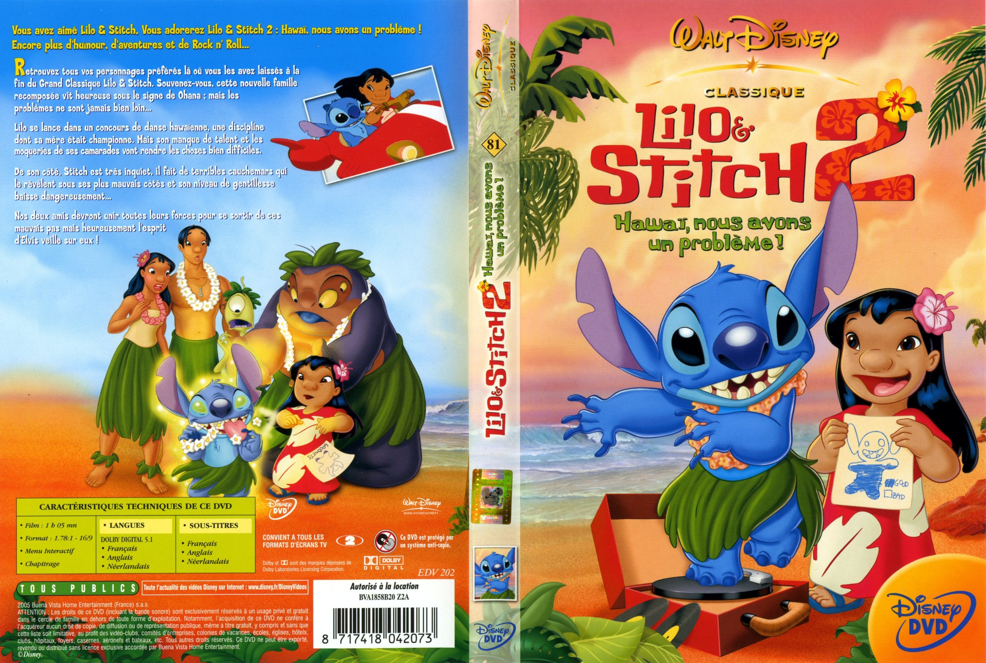Jaquette DVD Lilo et Stitch 2 v2