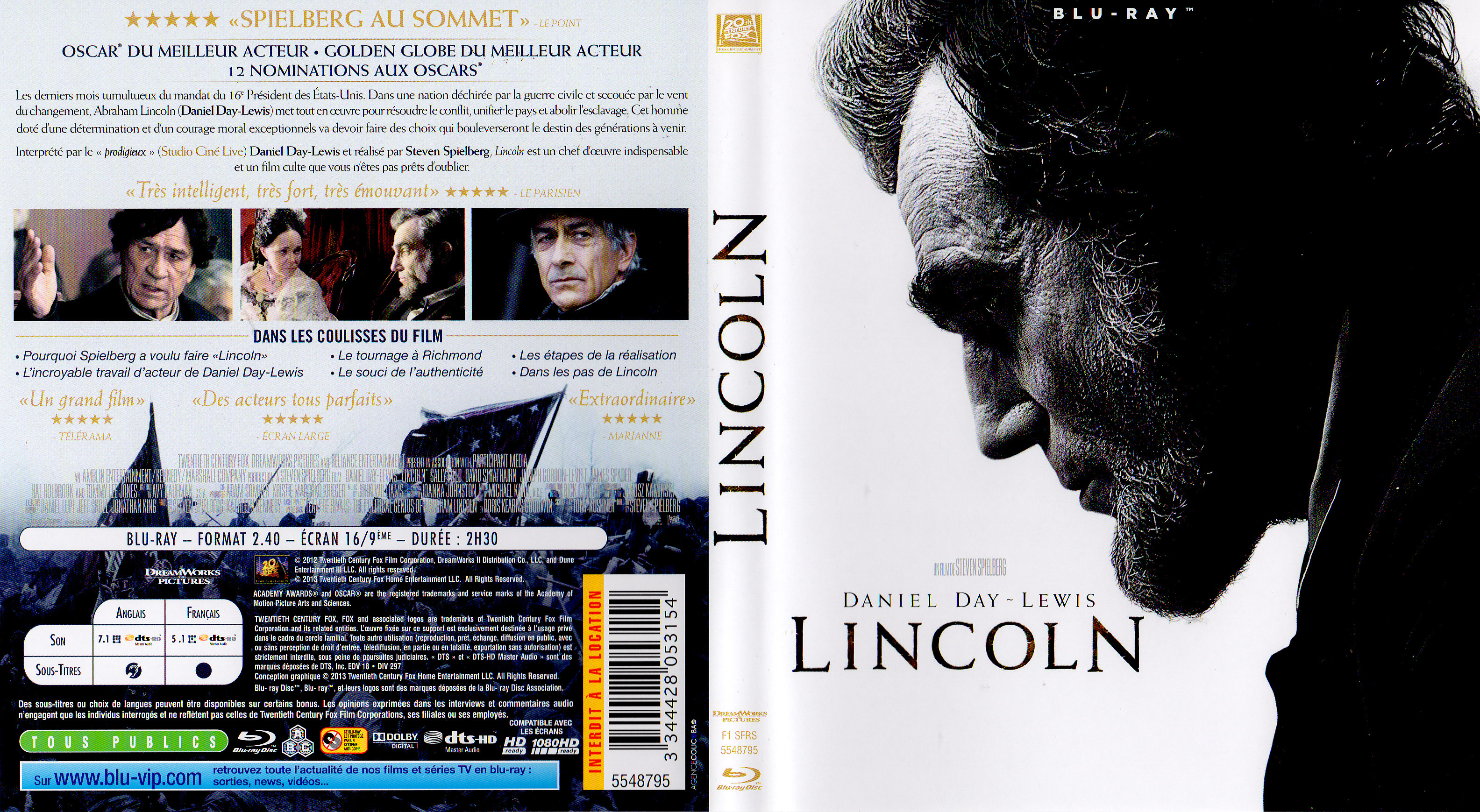 Jaquette DVD Lincoln (BLU-RAY)