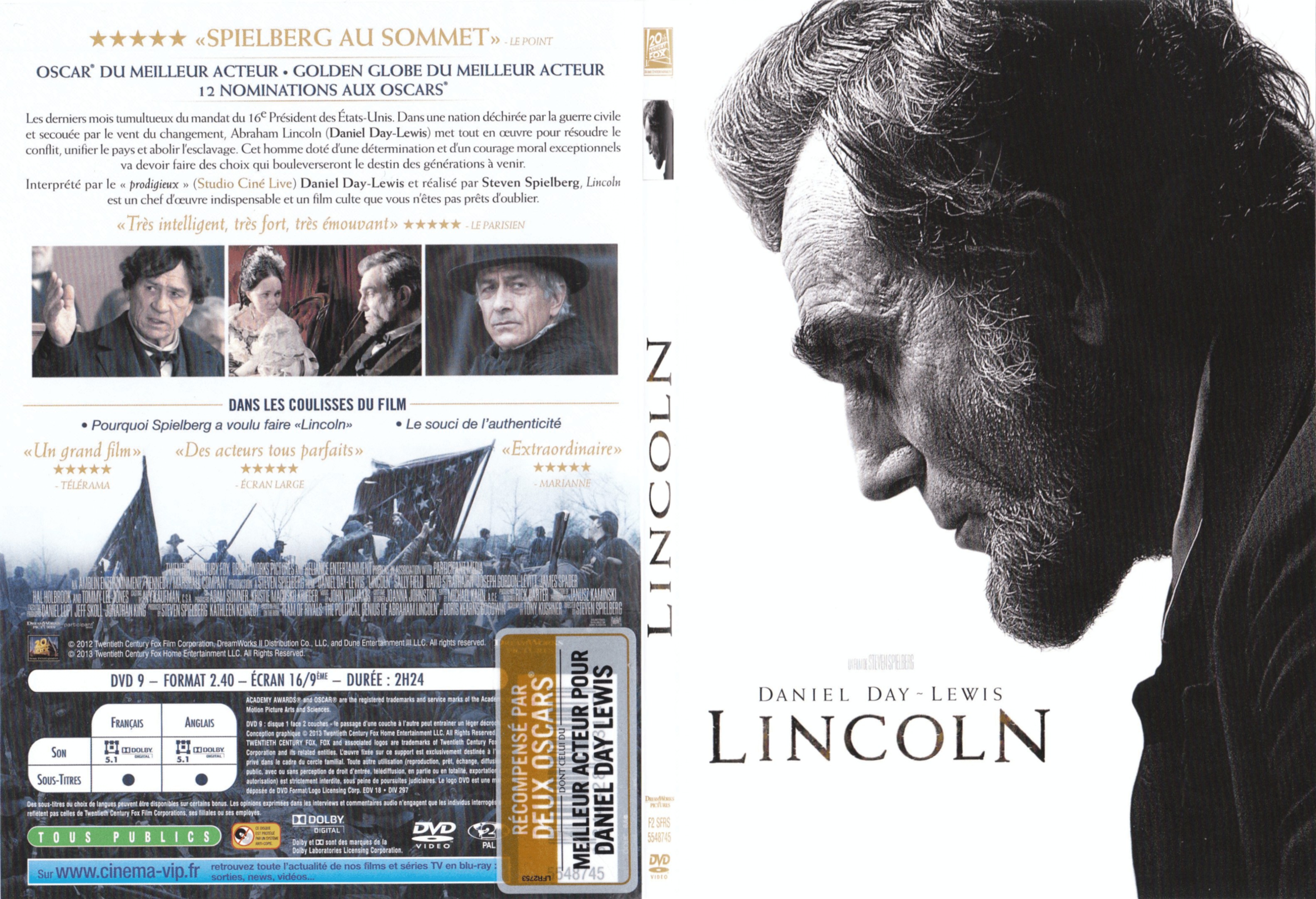 Jaquette DVD Lincoln - SLIM