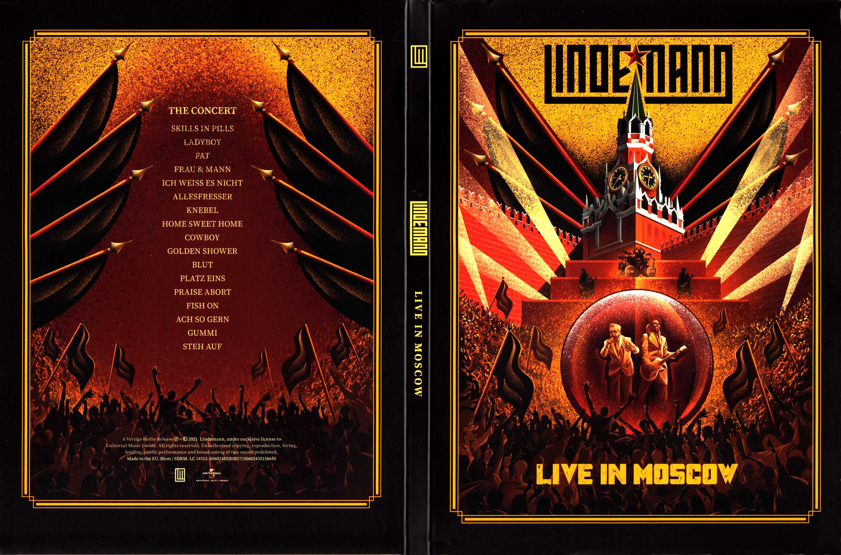 Jaquette DVD Lindemann - Live in Moscow (2021)