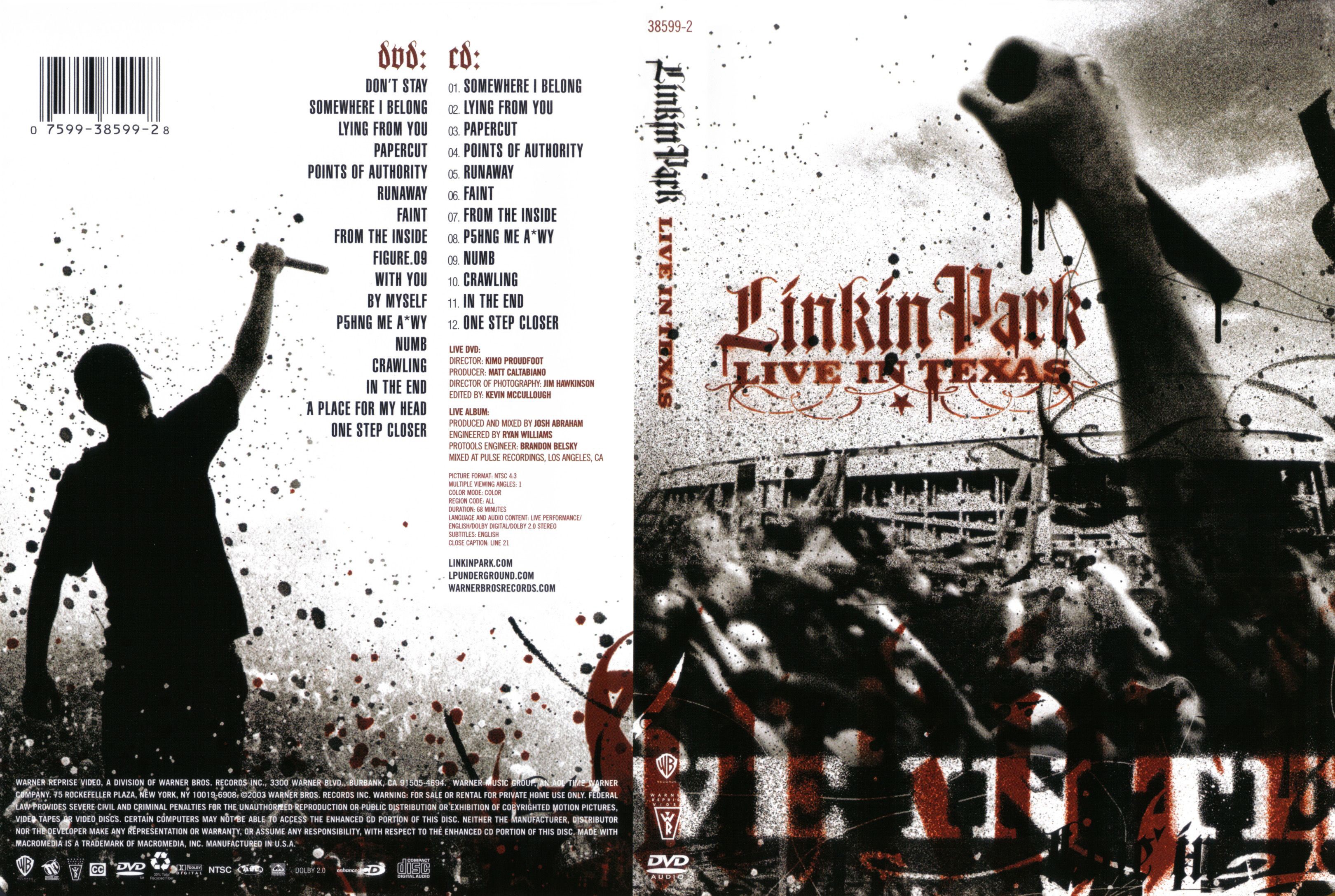 Jaquette DVD Linkin Park live in Texas