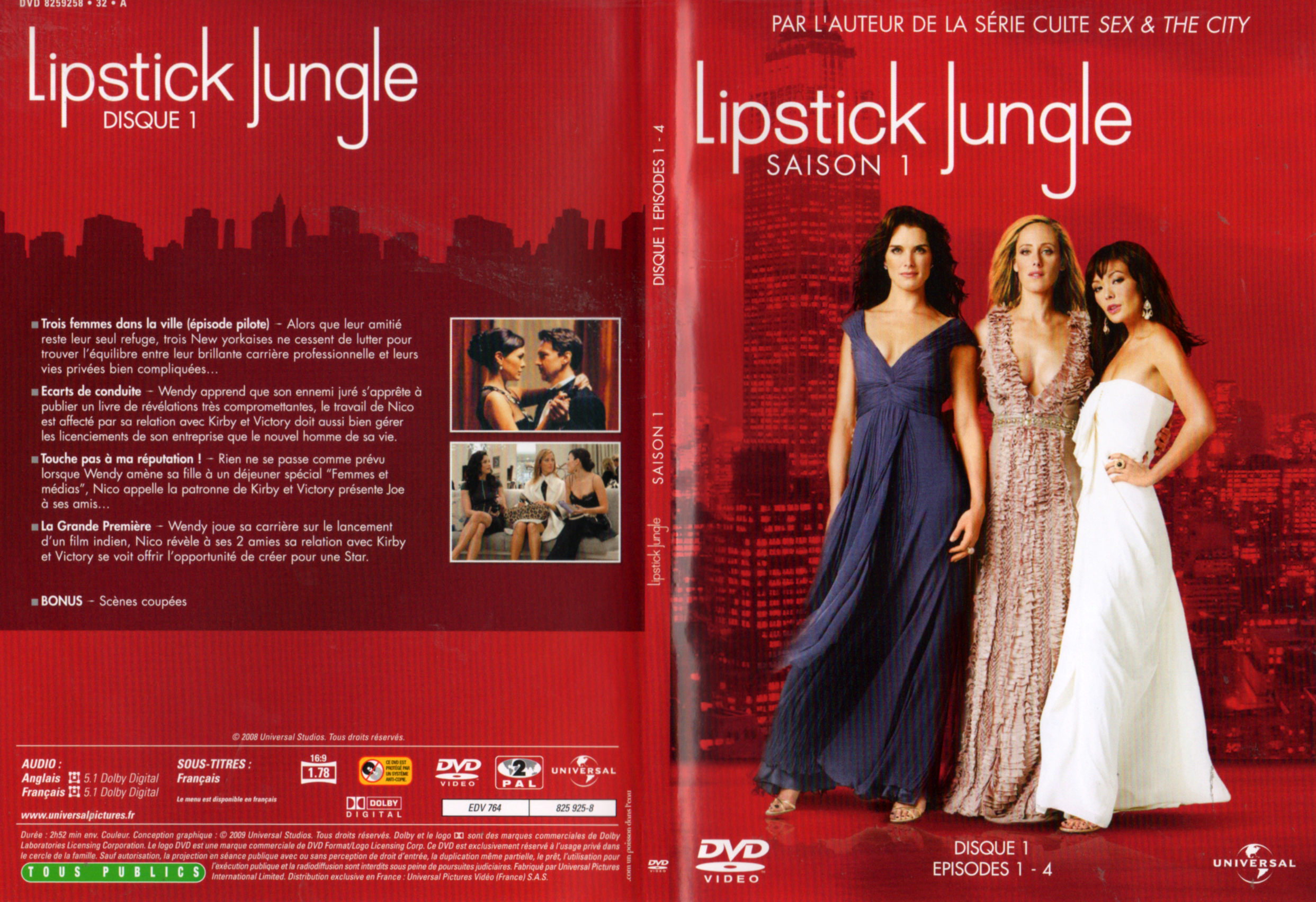 Jaquette DVD Lipstick jungle Saison 1 DVD 1