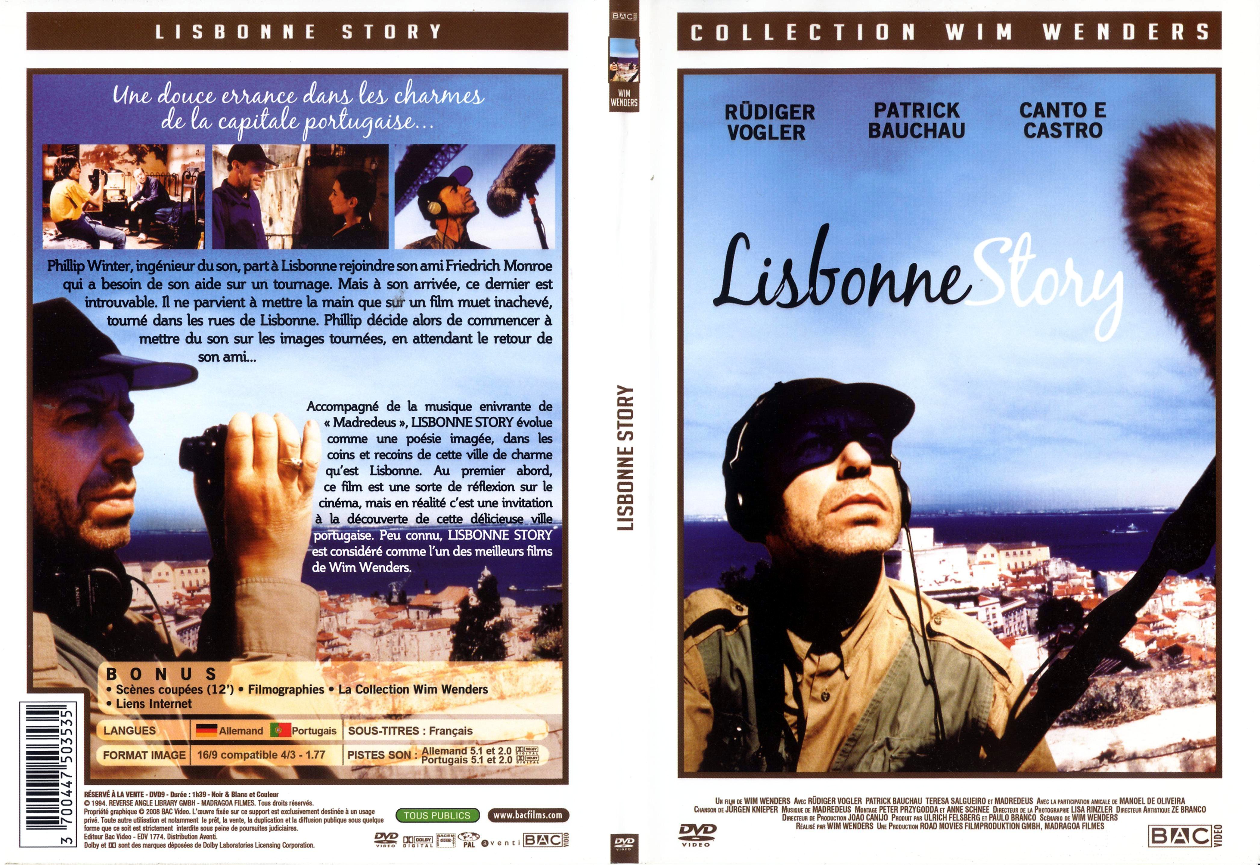 Jaquette DVD Lisbonne story - SLIM