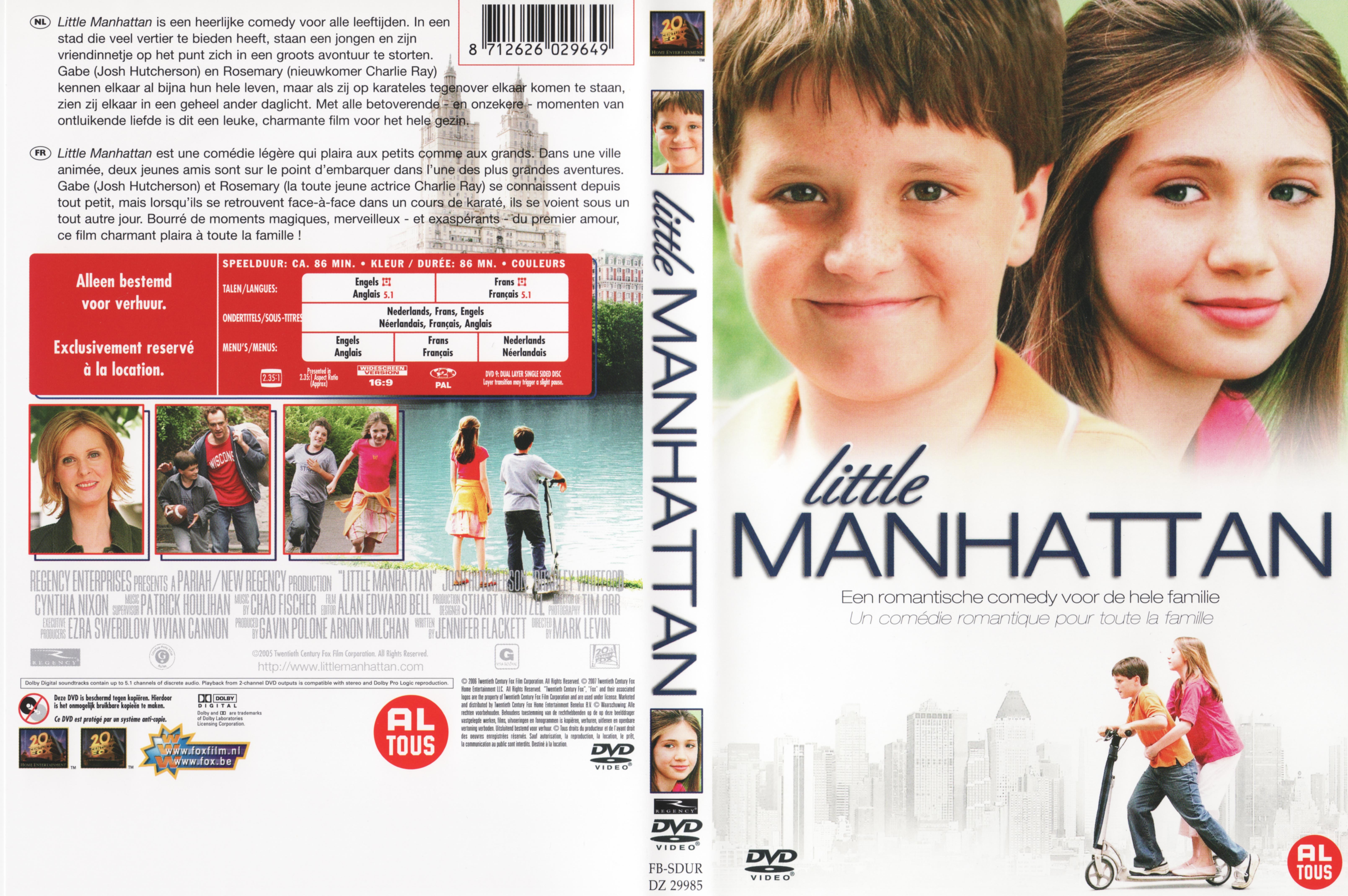 Jaquette DVD Little Manhattan v2